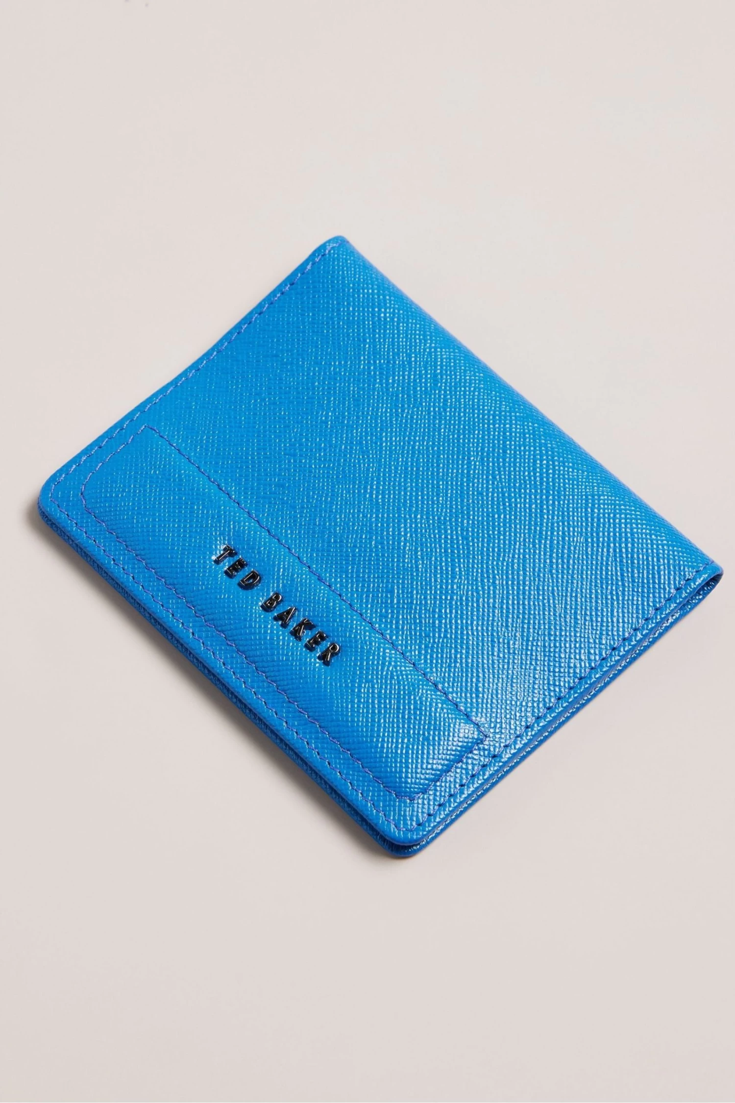 Ted Baker Blue Audar Saffiano Wallet And Card Holder Set - Image 3