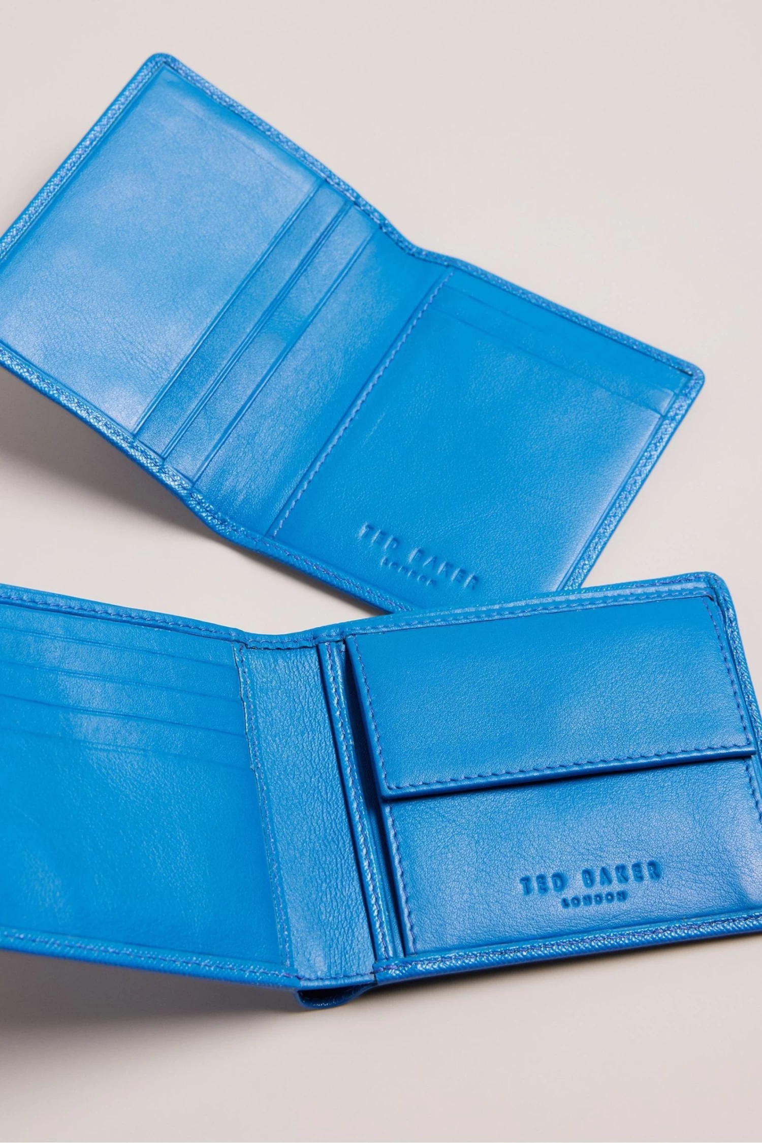 Ted Baker Blue Audar Saffiano Wallet And Card Holder Set - Image 4