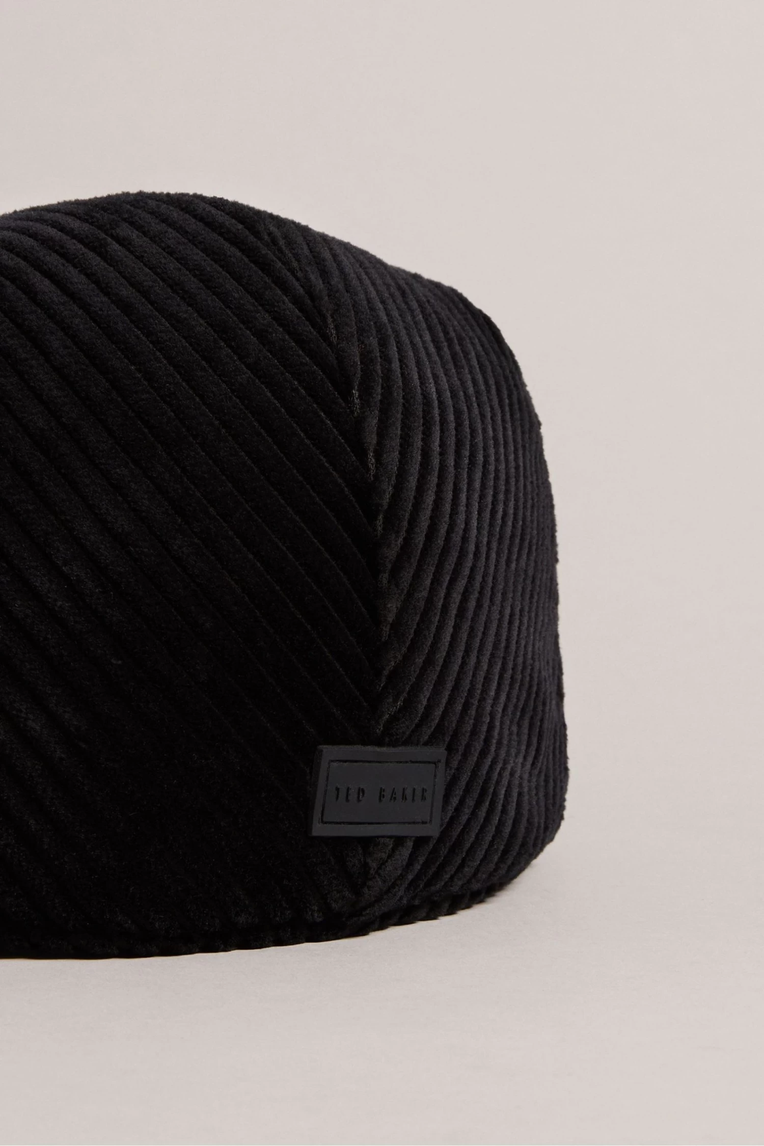 Ted Baker Loganss Cord Flat Black Cap - Image 2