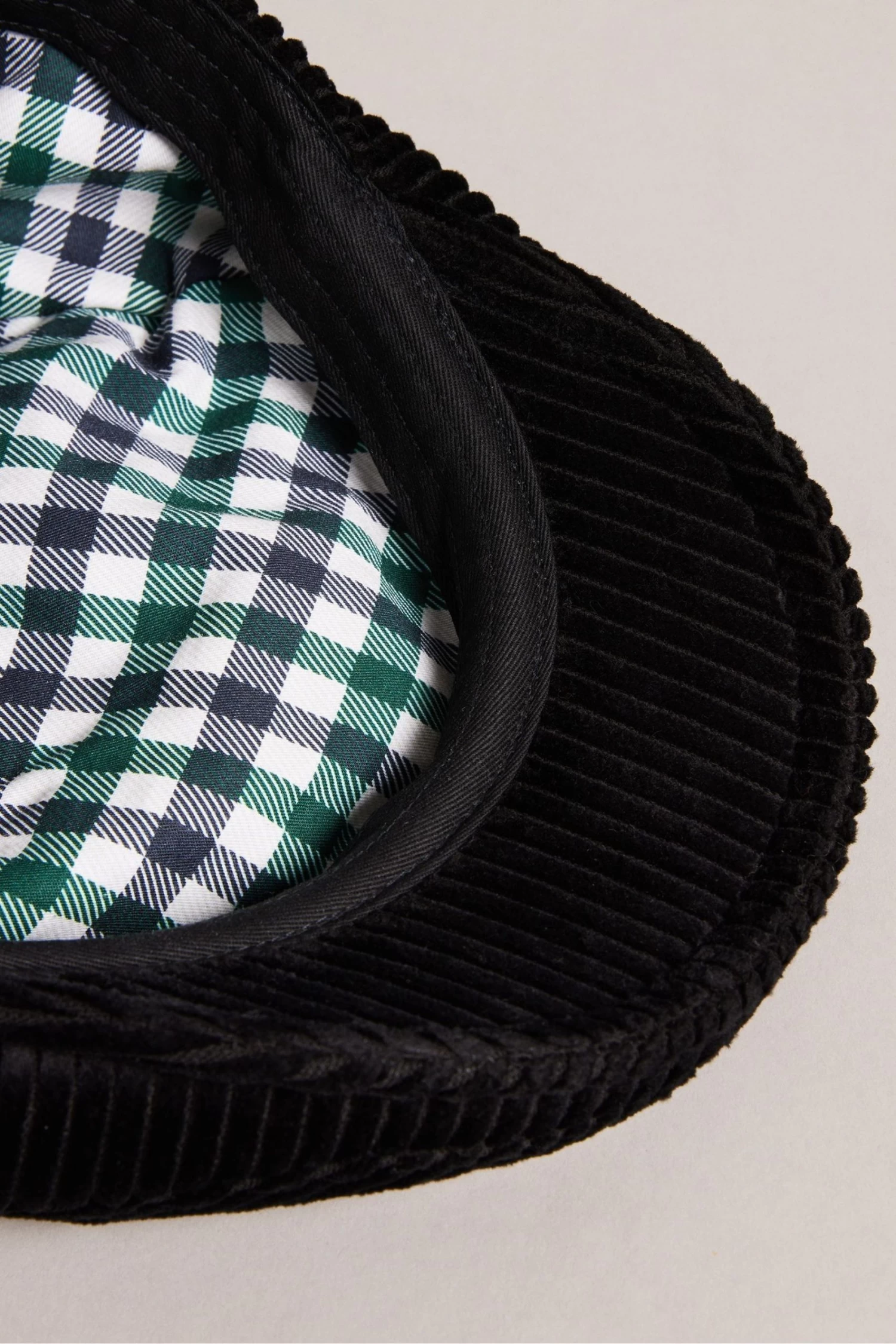 Ted Baker Loganss Cord Flat Black Cap - Image 3