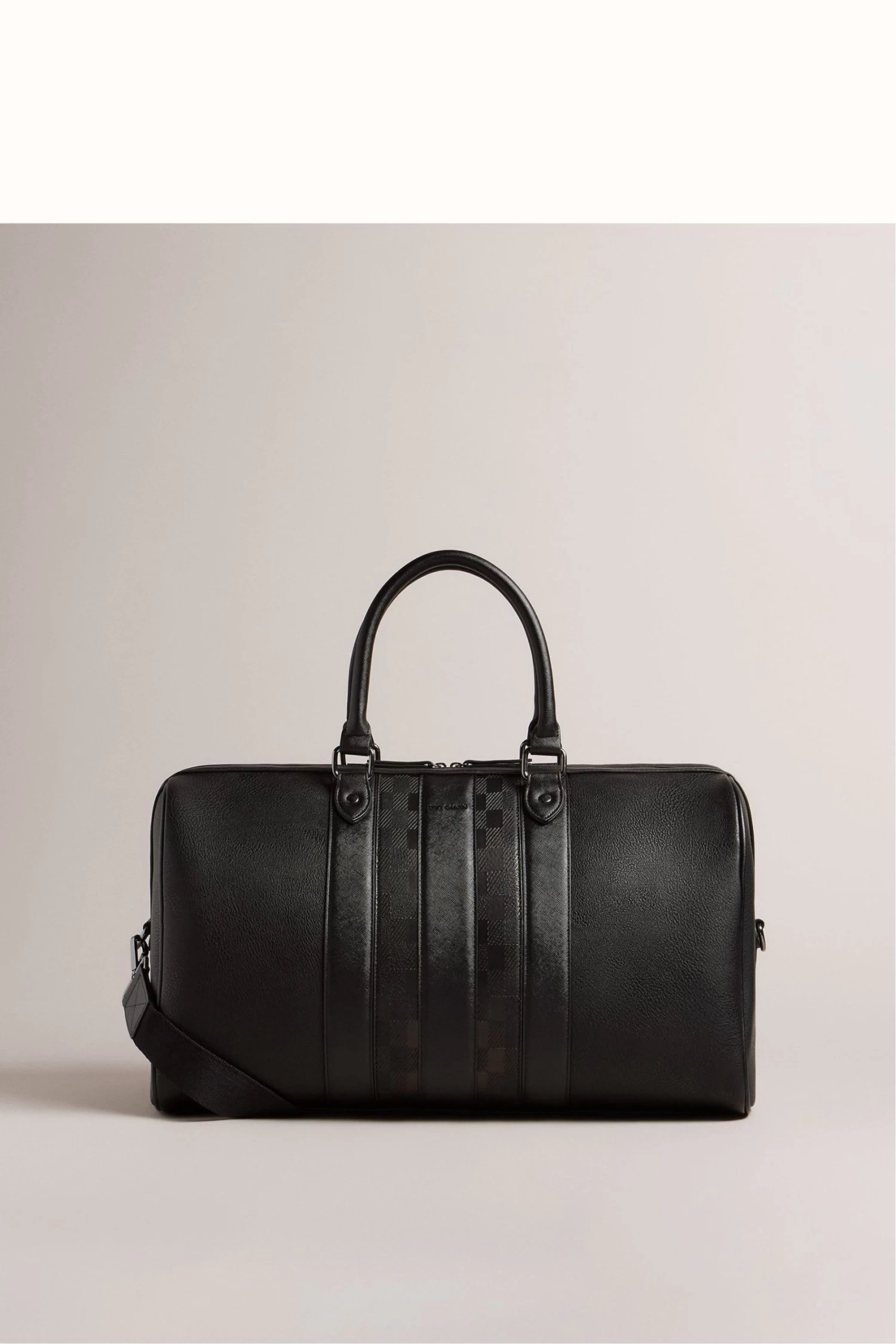 Ted Baker Waylin House Check PU Black Holdall
