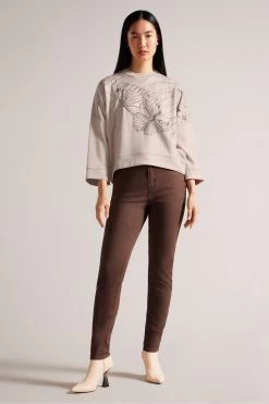 Ted Baker Dusky Pink Carmile Graphic Sweatshirt