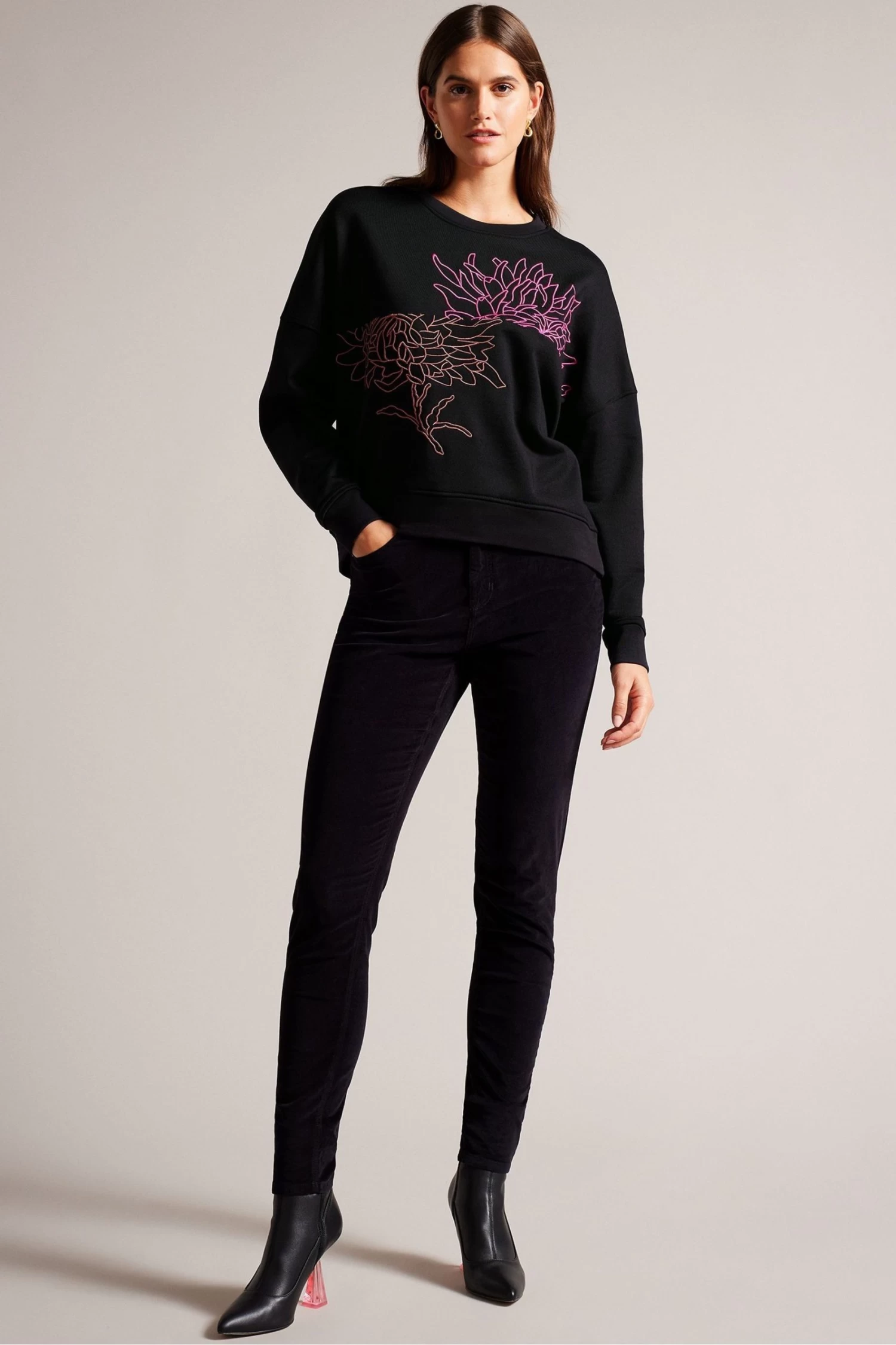 Ted Baker Genno Black Graphic Sweatshirt - Image 3