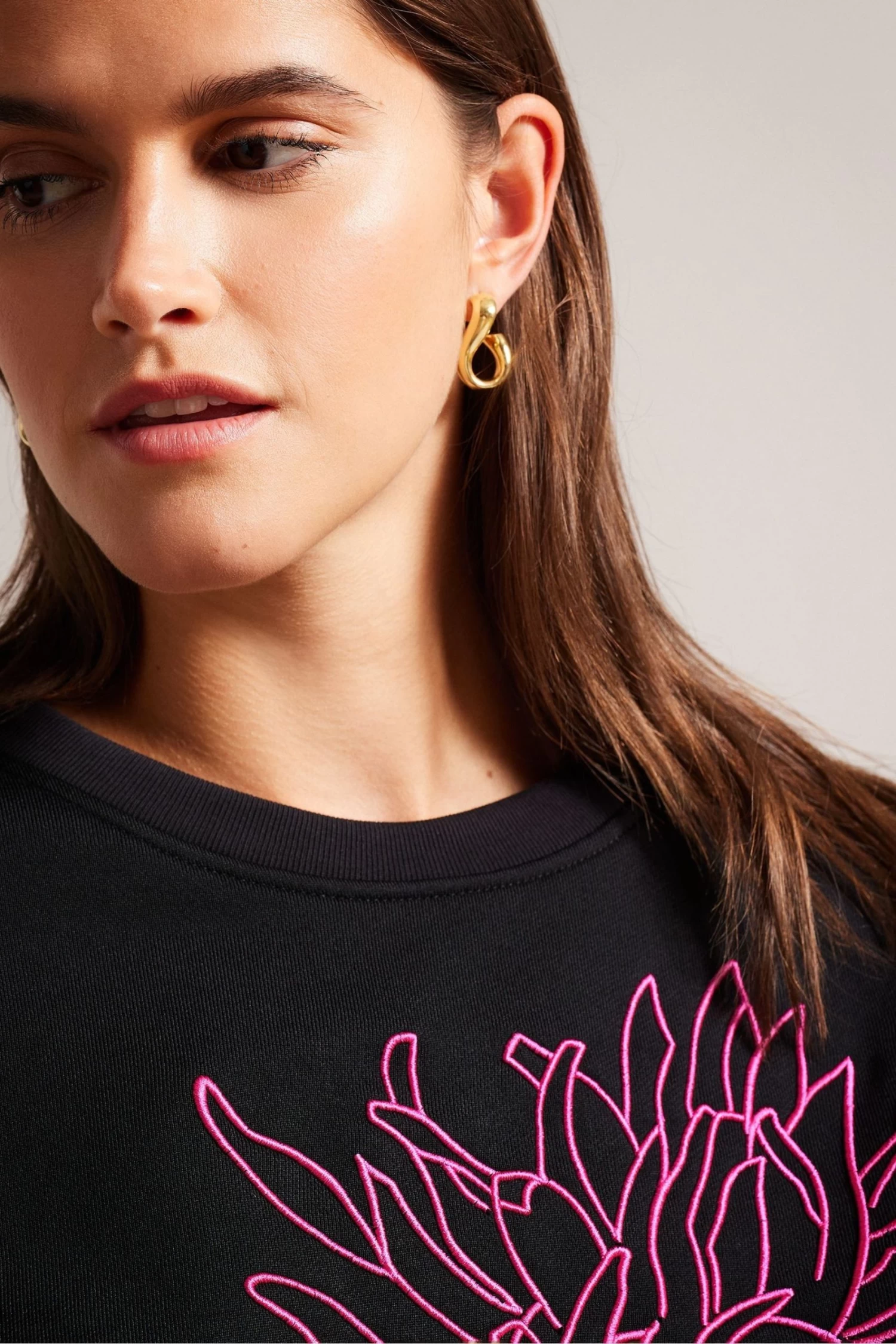 Ted Baker Genno Black Graphic Sweatshirt - Image 4