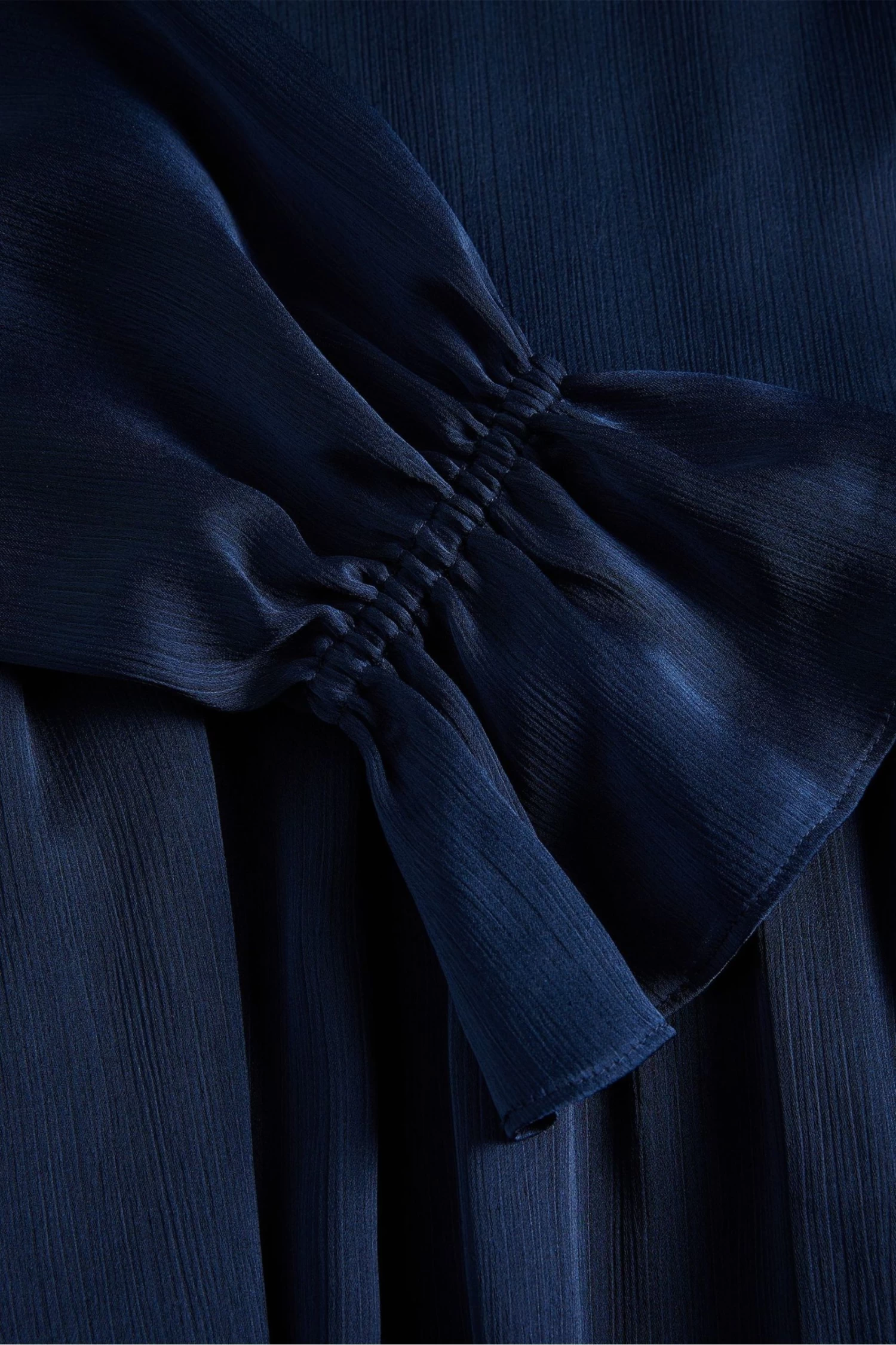 Ted Baker Ryaa Dark Blue High Neck Fit And Flare Mini Dress - Image 4