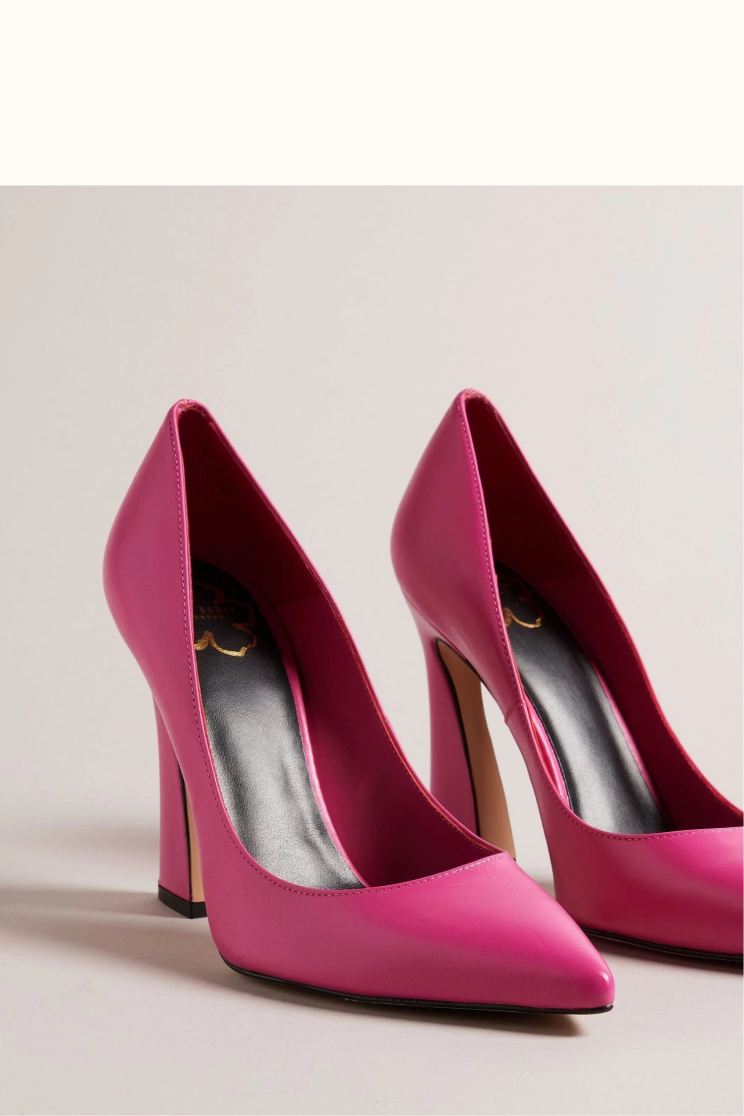 Ted Baker Pink Teyma Leather Court Shoes - Image 3