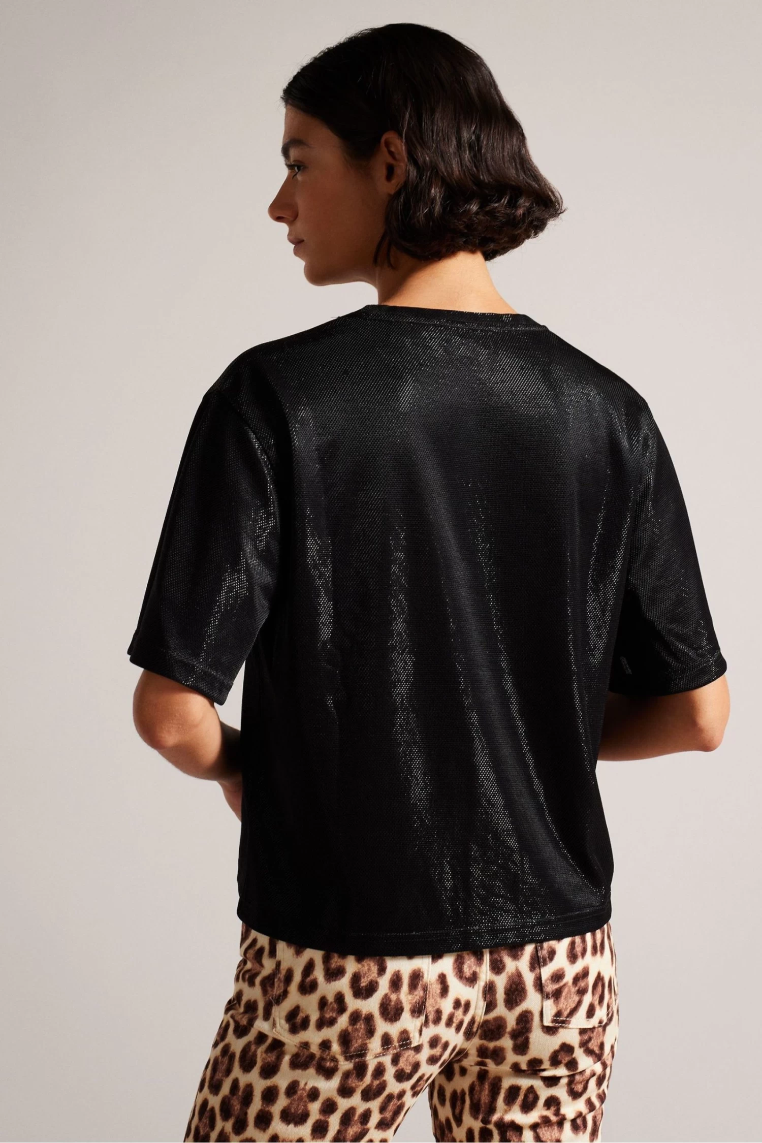 Ted Baker Georia Glitsy Black T-Shirt - Image 2