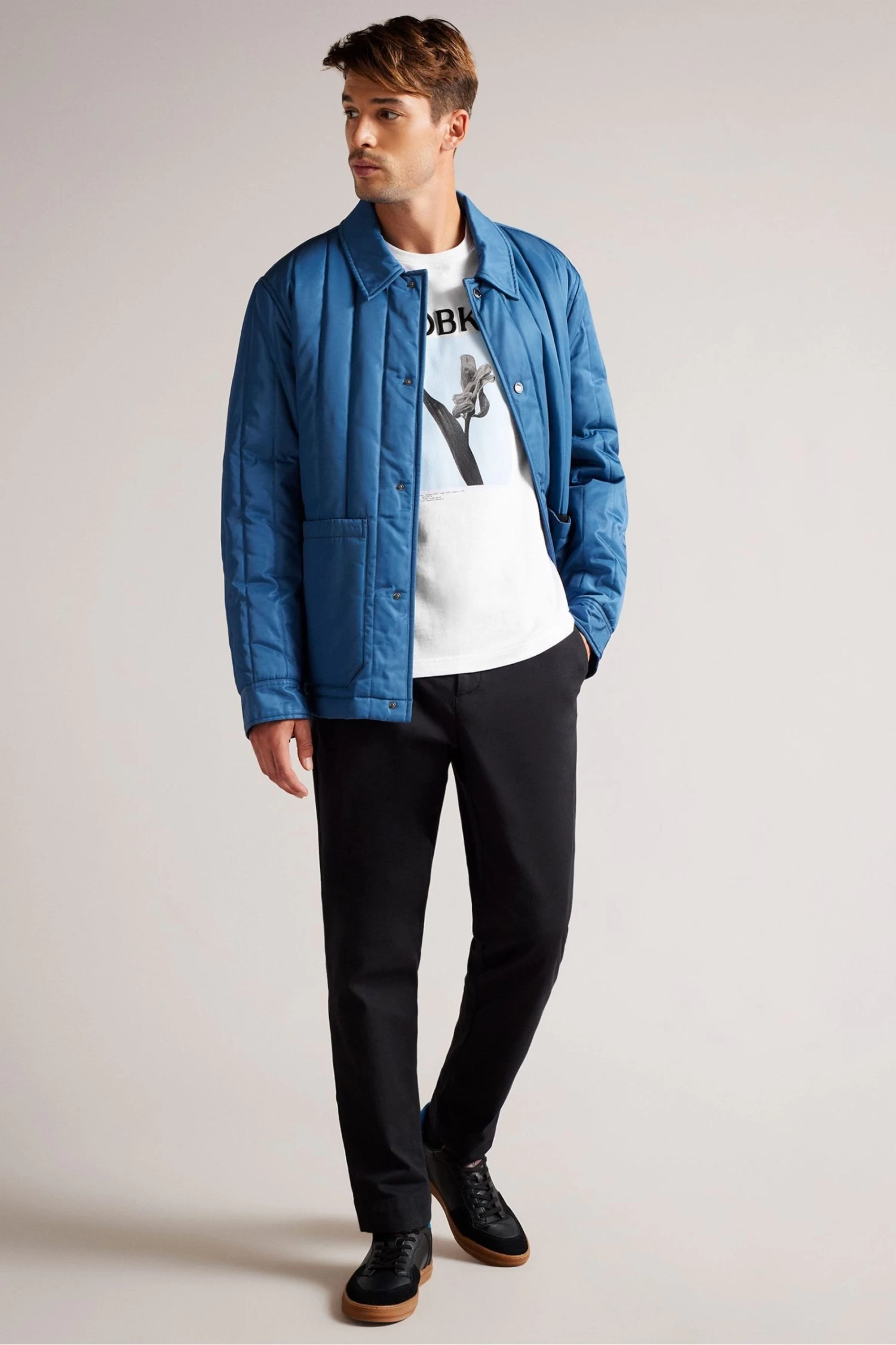 Ted Baker Regular Airie White Printed T-Shirt - Image 3