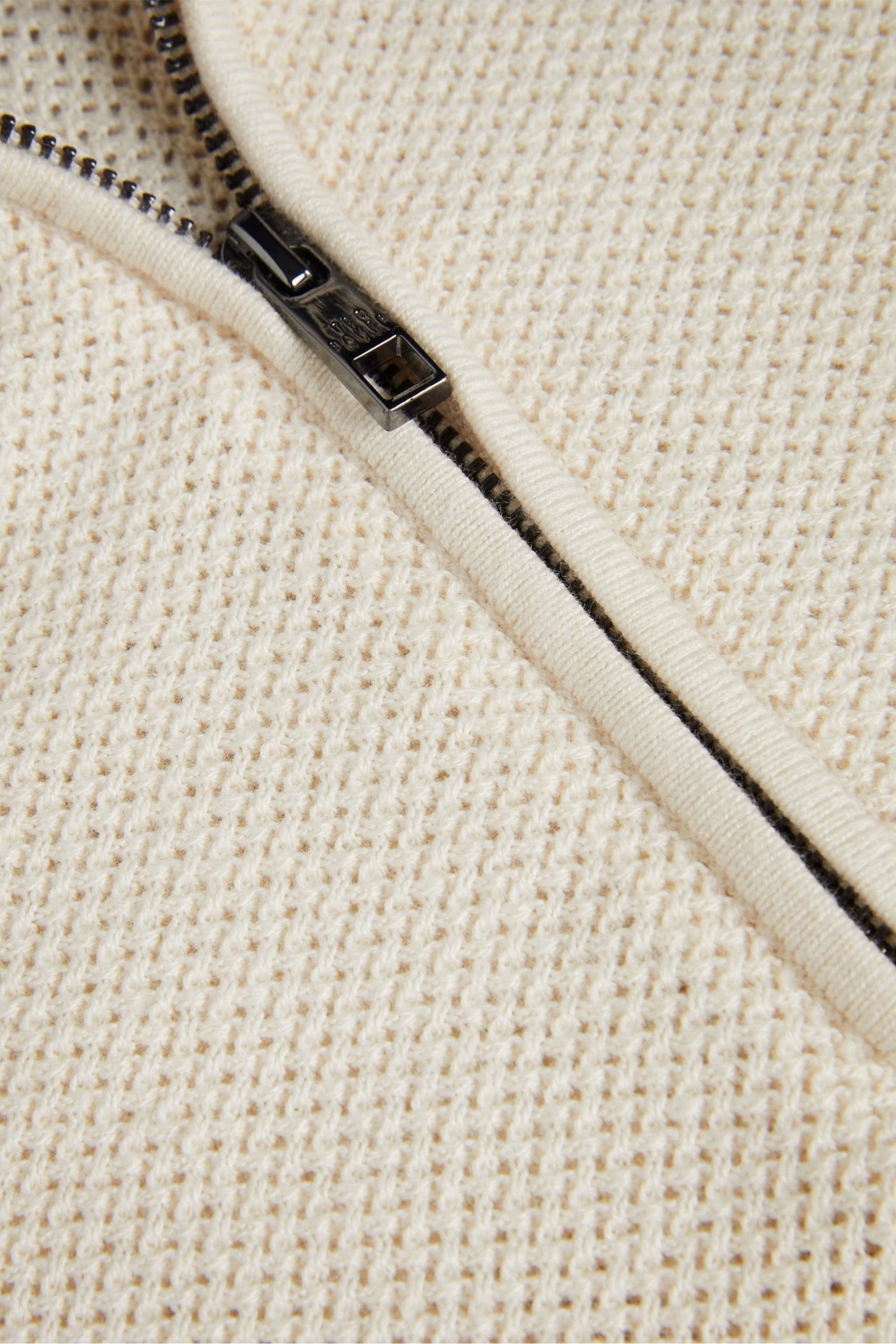 Ted Baker Meaddo Natural Regular Half Zip Jumper - Image 6