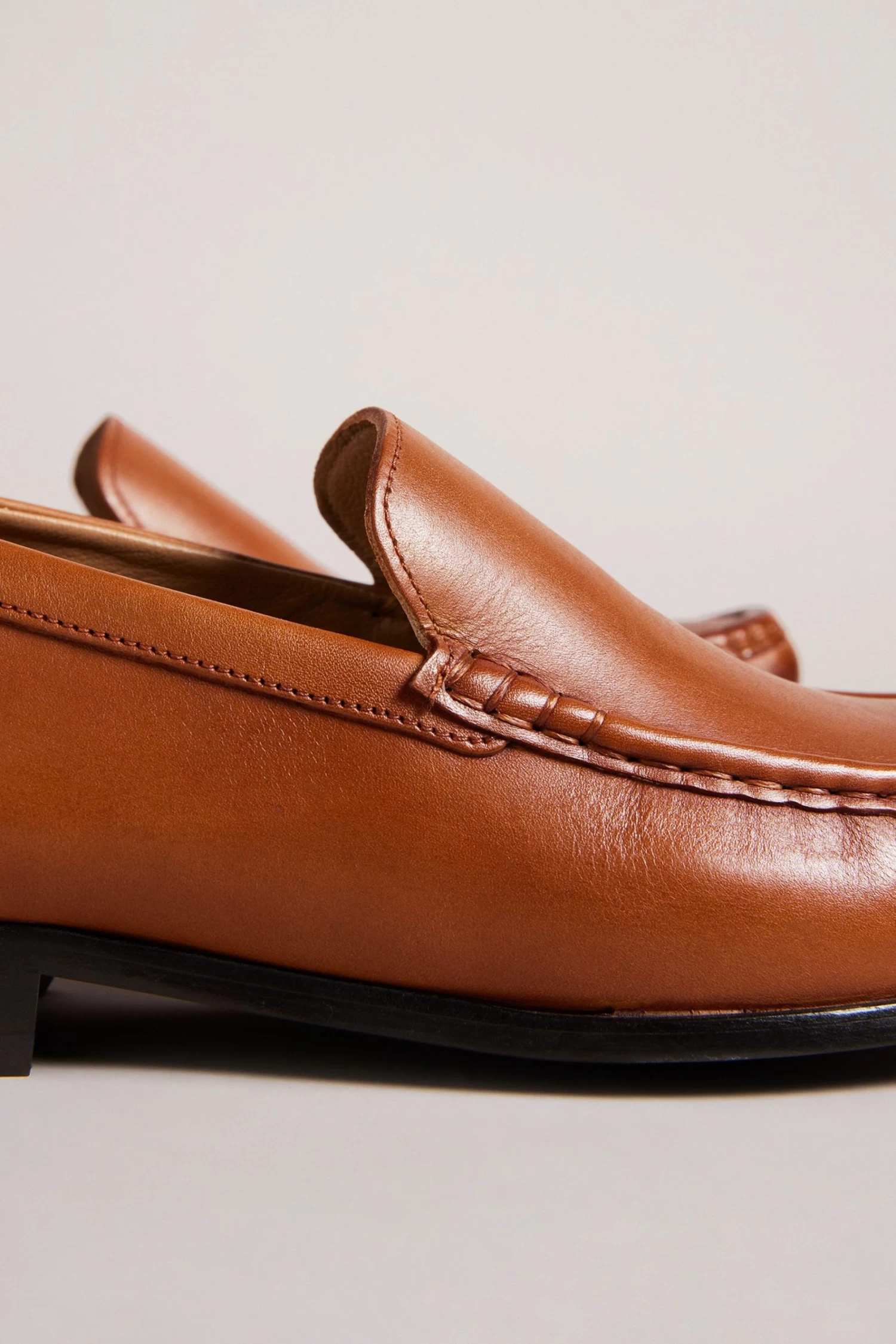 Ted Baker Natural Labi Leather Penny Loafers - Image 4