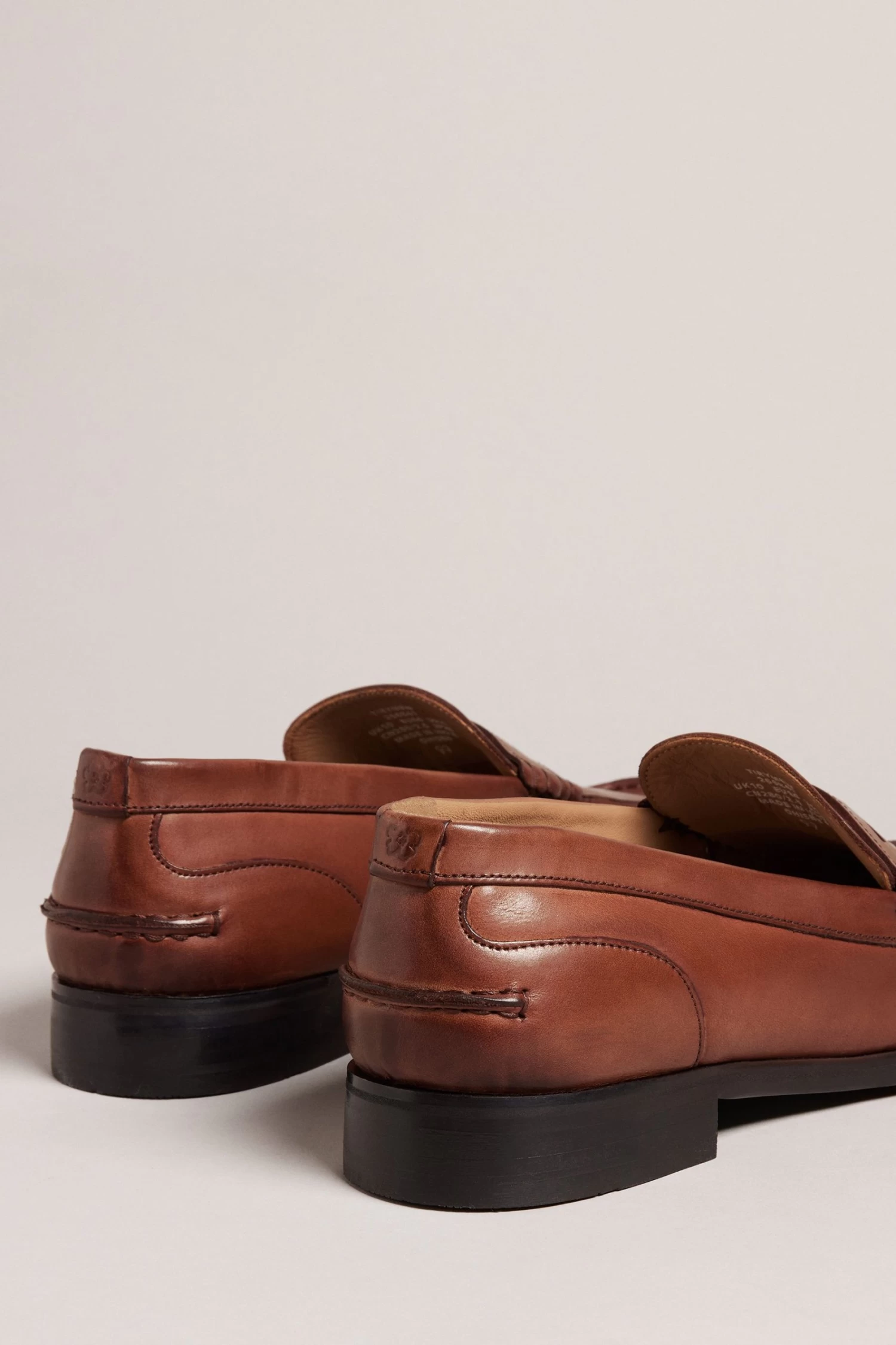 Ted Baker Tirymew Waxy Penny Brown Leather Loafers - Image 2