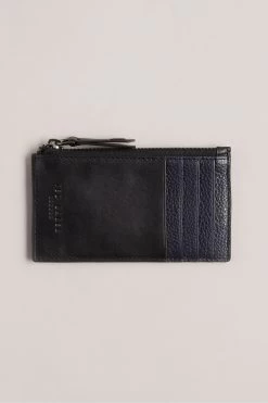 Ted Baker Fineas Black Waxy Leather Cardholder