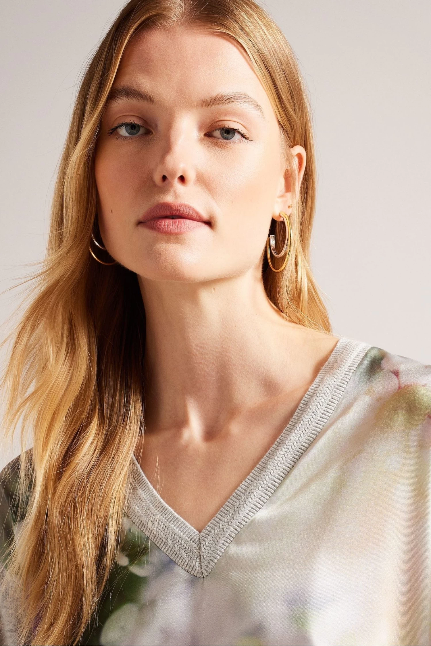 Ted Baker Green Beatric Woven Front Jumper With Sleeve Detail - Image 4