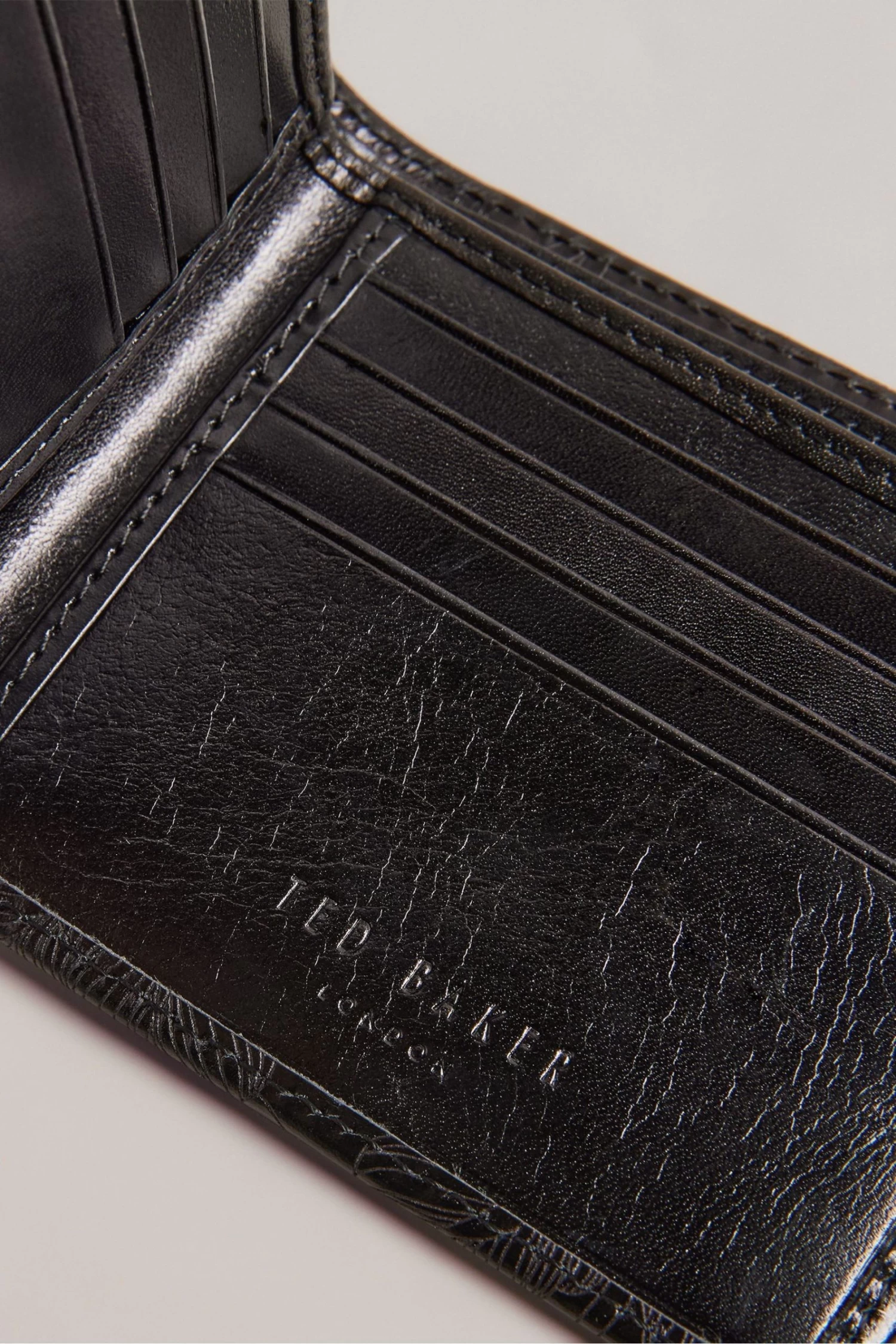 Ted Baker Winry Laser Etched Bifold Black Wallet - Image 3