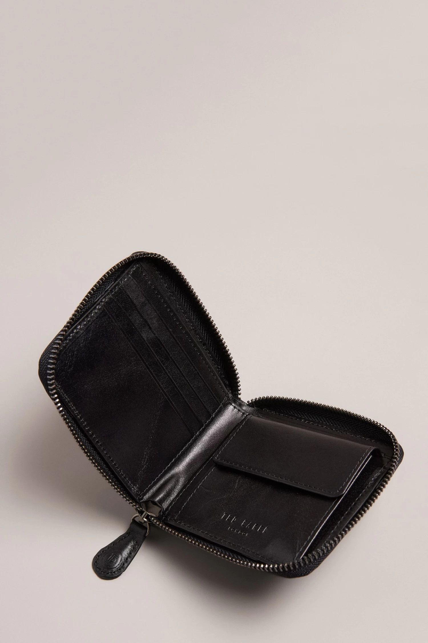 Ted Baker Tobiat Monogram Black Zip Around Wallet - Image 3