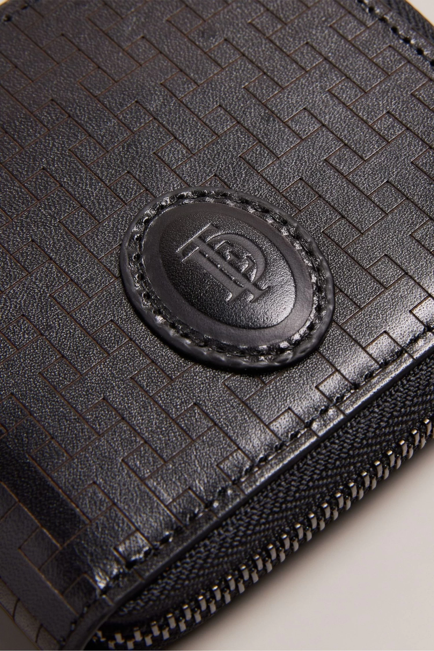 Ted Baker Tobiat Monogram Black Zip Around Wallet - Image 4