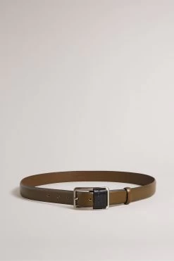 Ted Baker Koen Brown Centre Bar Buckle Belt