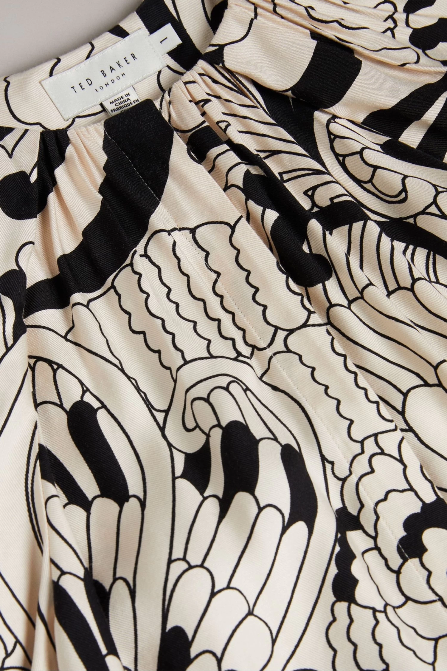 Ted Baker Emmieeh White Drape Detail Midi Dress - Image 4