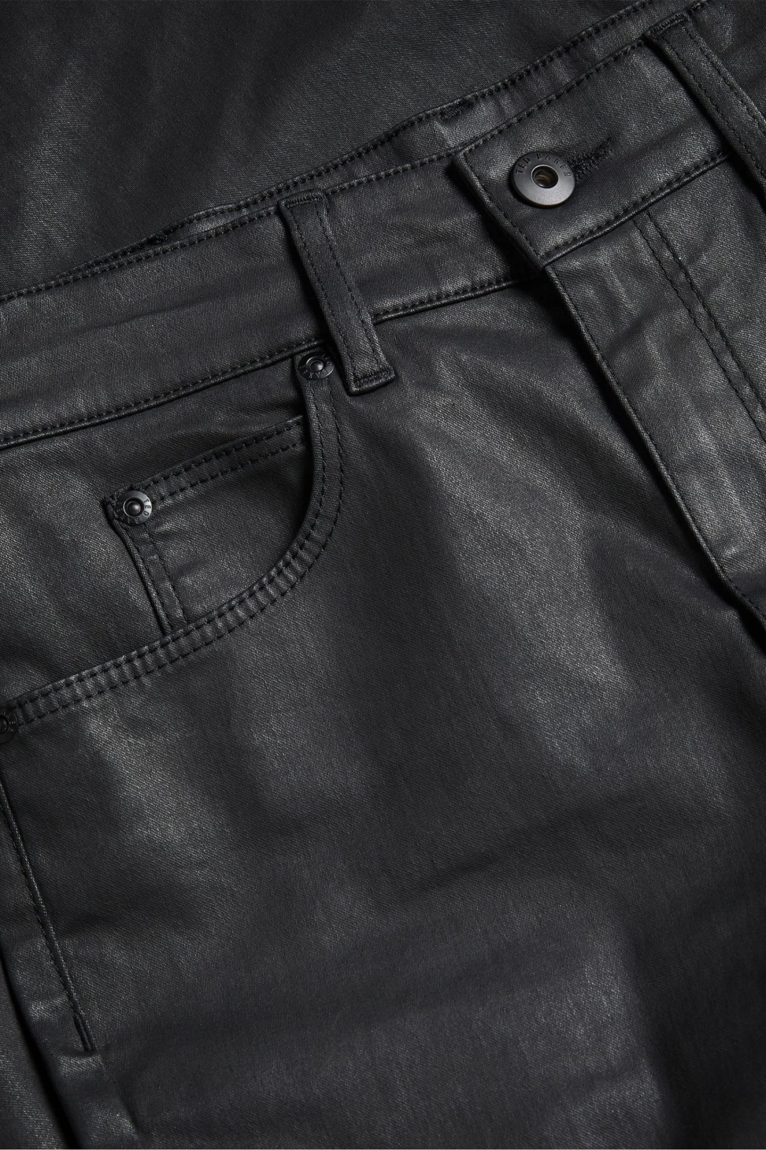 Ted Baker Black Jazmynn Satin Stretch Skinny Jeans - Image 4