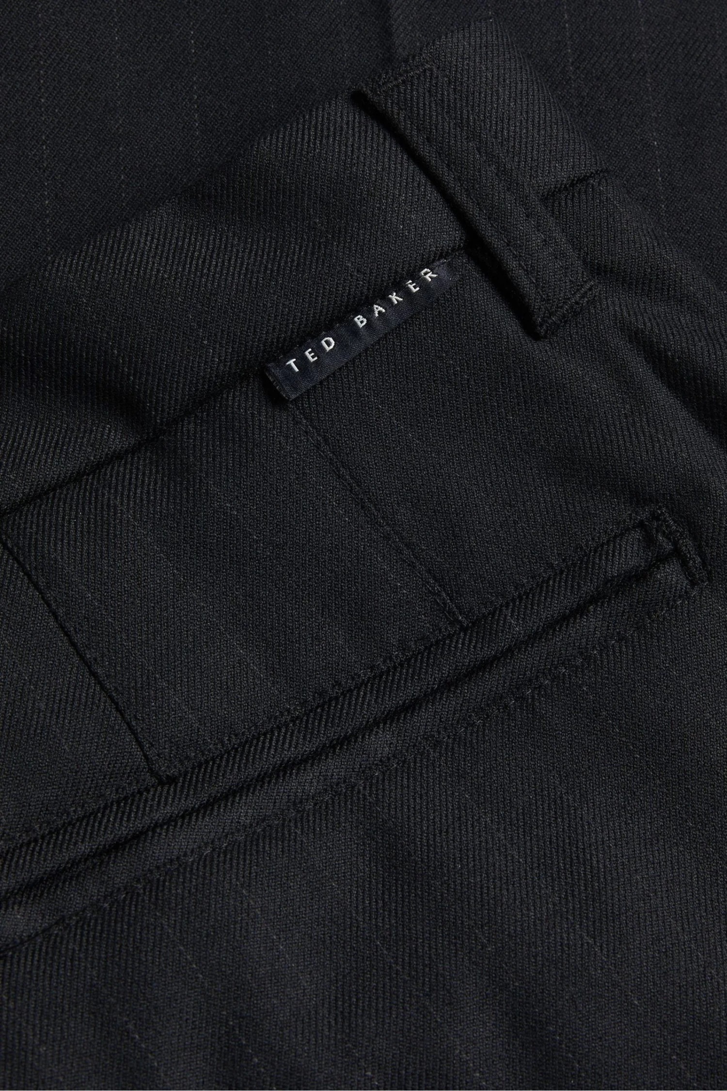 Ted Baker Gabro Black Haldan Fit Stripe Trousers - Image 6