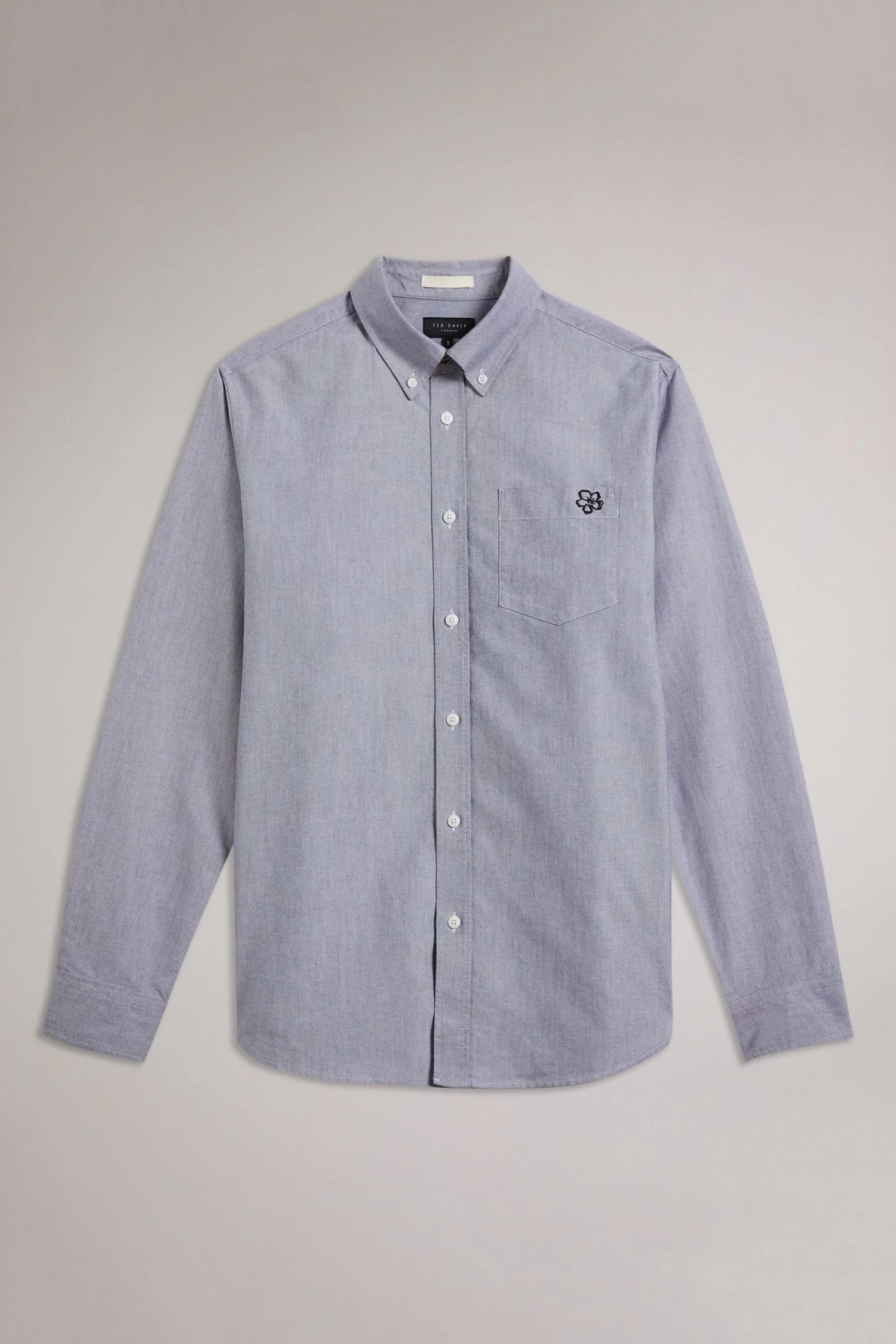 Ted Baker Paplet Black Long Sleeved Oxford Shirt - Image 5