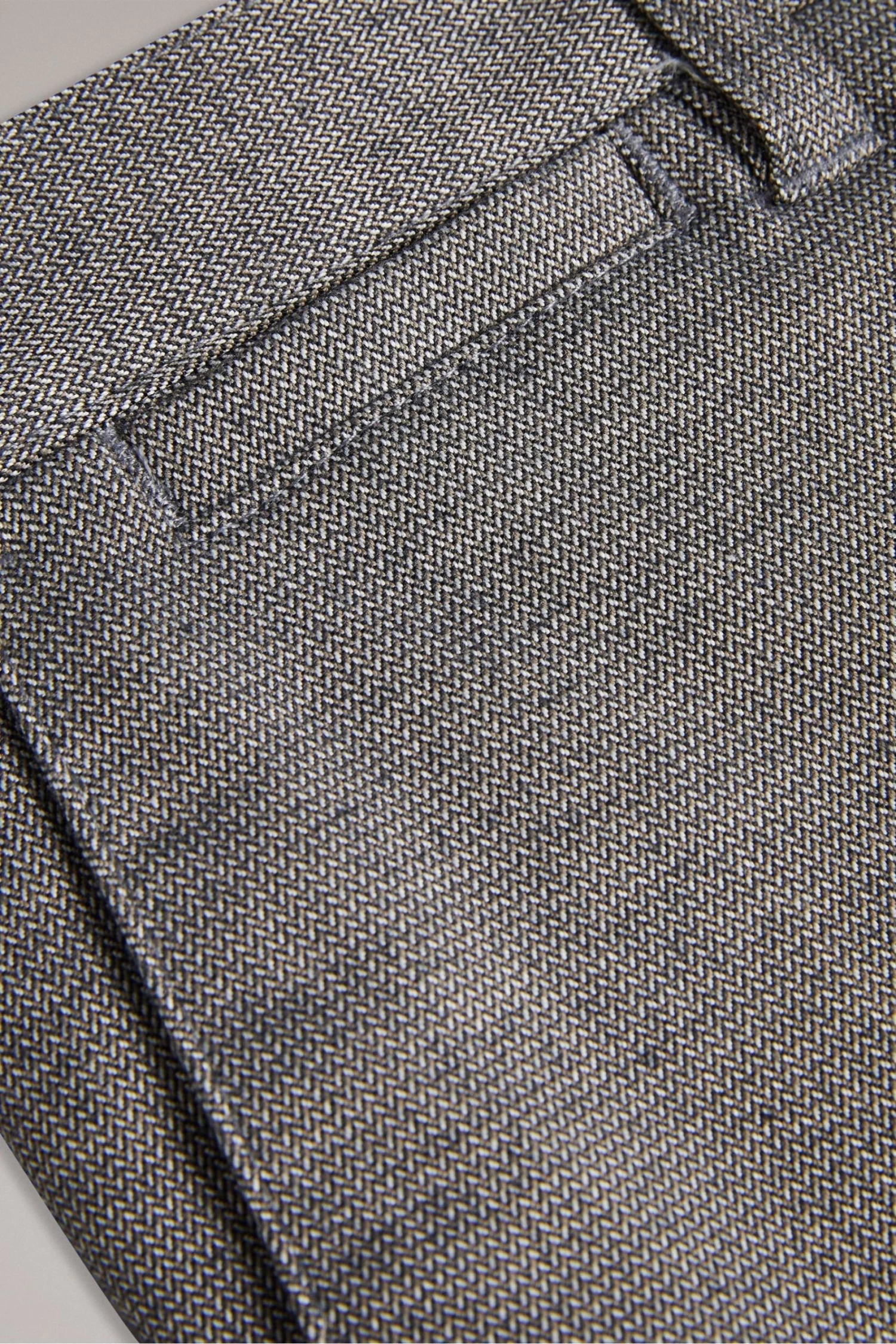 Ted Baker Grey Baren Irvine Fit Textured Trousers - Image 5