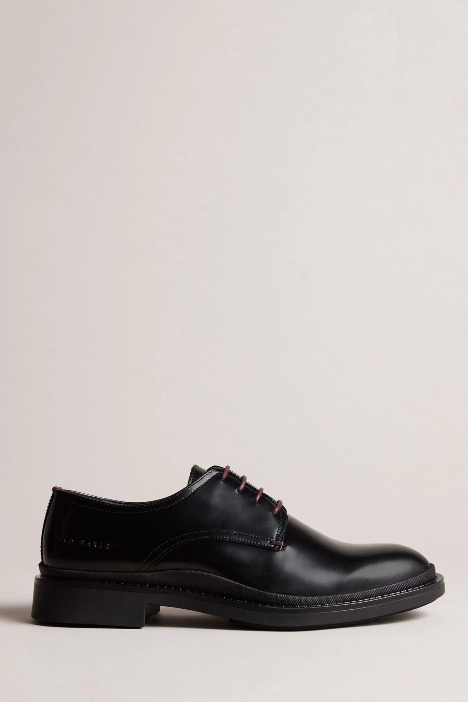 Ted Baker Burnett Black Leather Derby Shoes