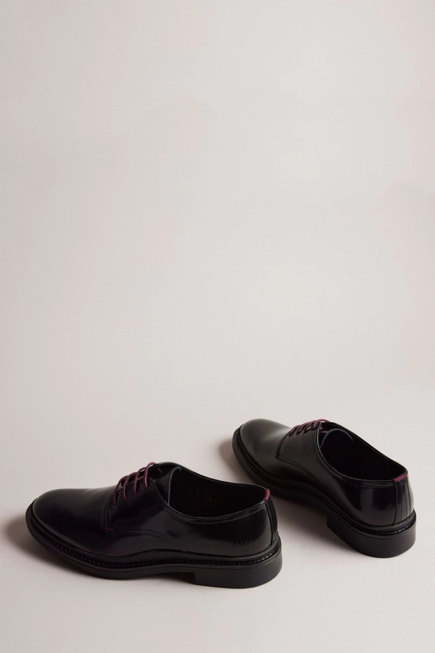 Ted Baker Burnett Black Leather Derby Shoes - Image 2