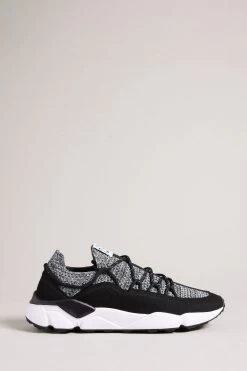 Ted Baker Markyy Black Knitted Tracking Sneakers