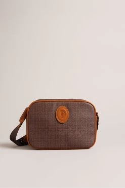 Ted Baker Brown Trayvin T Monogram Camerabag
