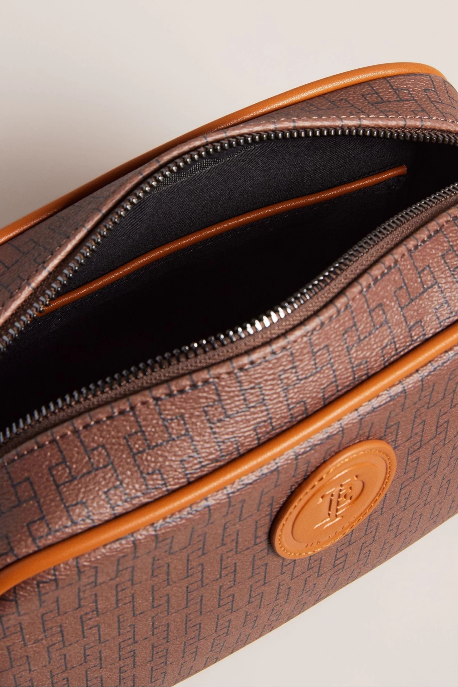 Ted Baker Brown Trayvin T Monogram Camerabag - Image 3