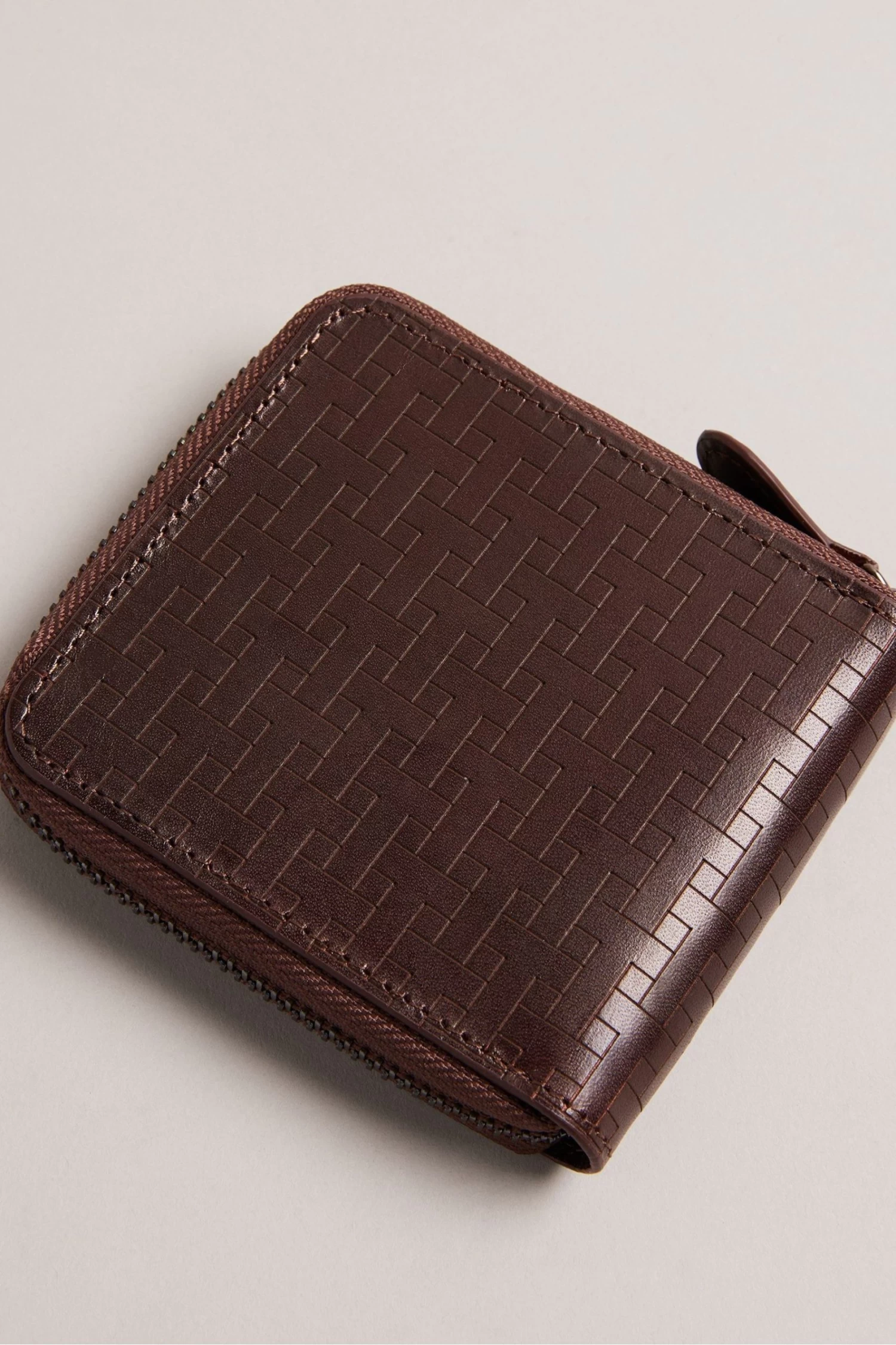 Ted Baker Brown Tobiat T Monogram Zip Around Wallet - Image 2