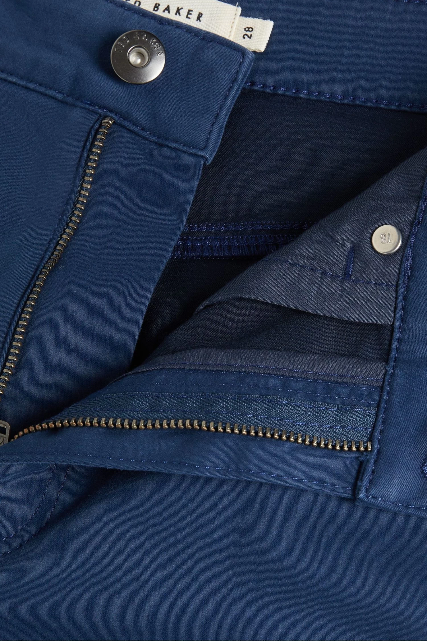 Ted Baker Sophia Dark-Blue Skinny Leg Sateen Denim Jeans - Image 4