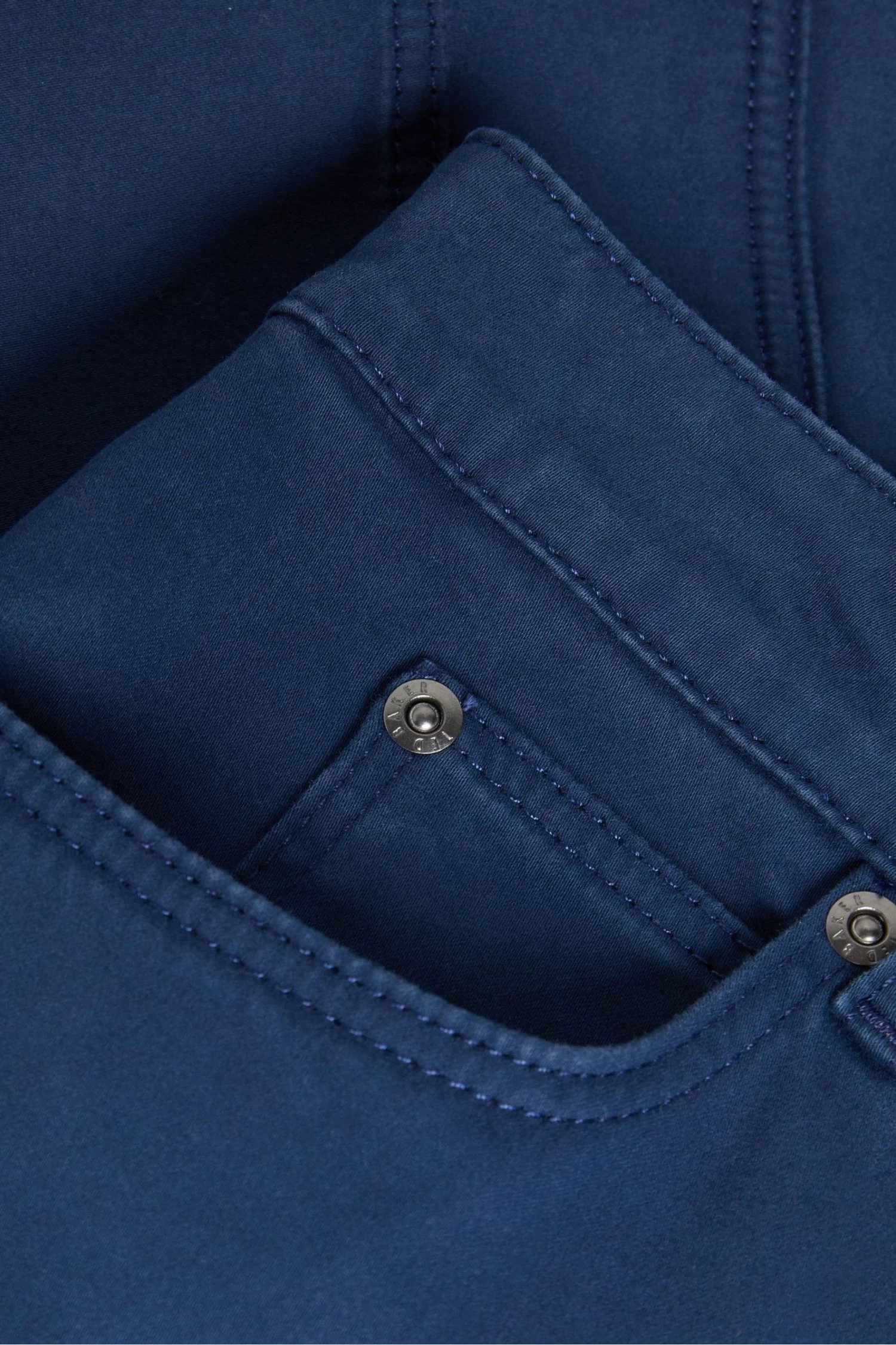 Ted Baker Sophia Dark-Blue Skinny Leg Sateen Denim Jeans - Image 5