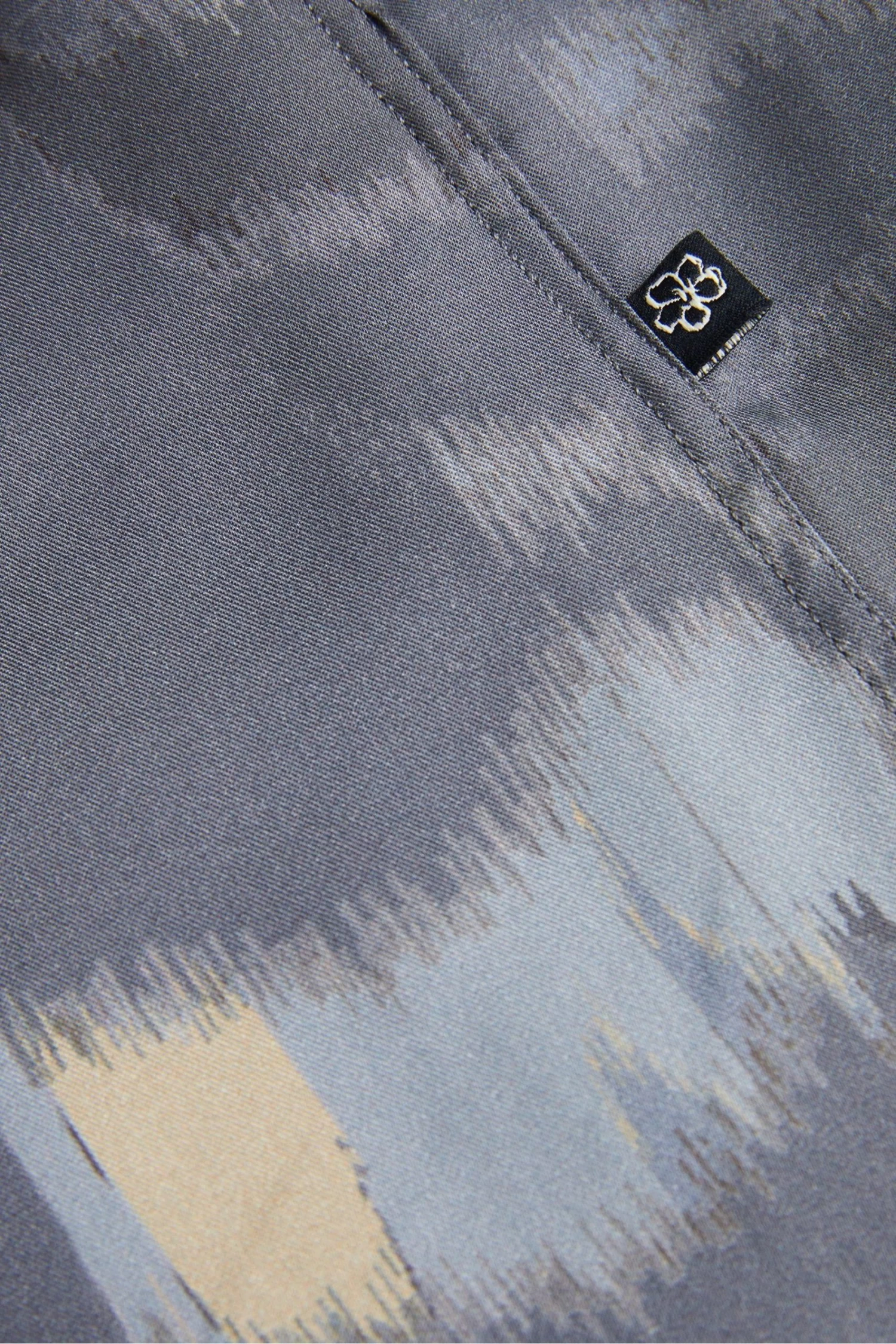 Ted Baker Mordun Grey Long Sleeve Abstract Butterfly Print Shirt - Image 5