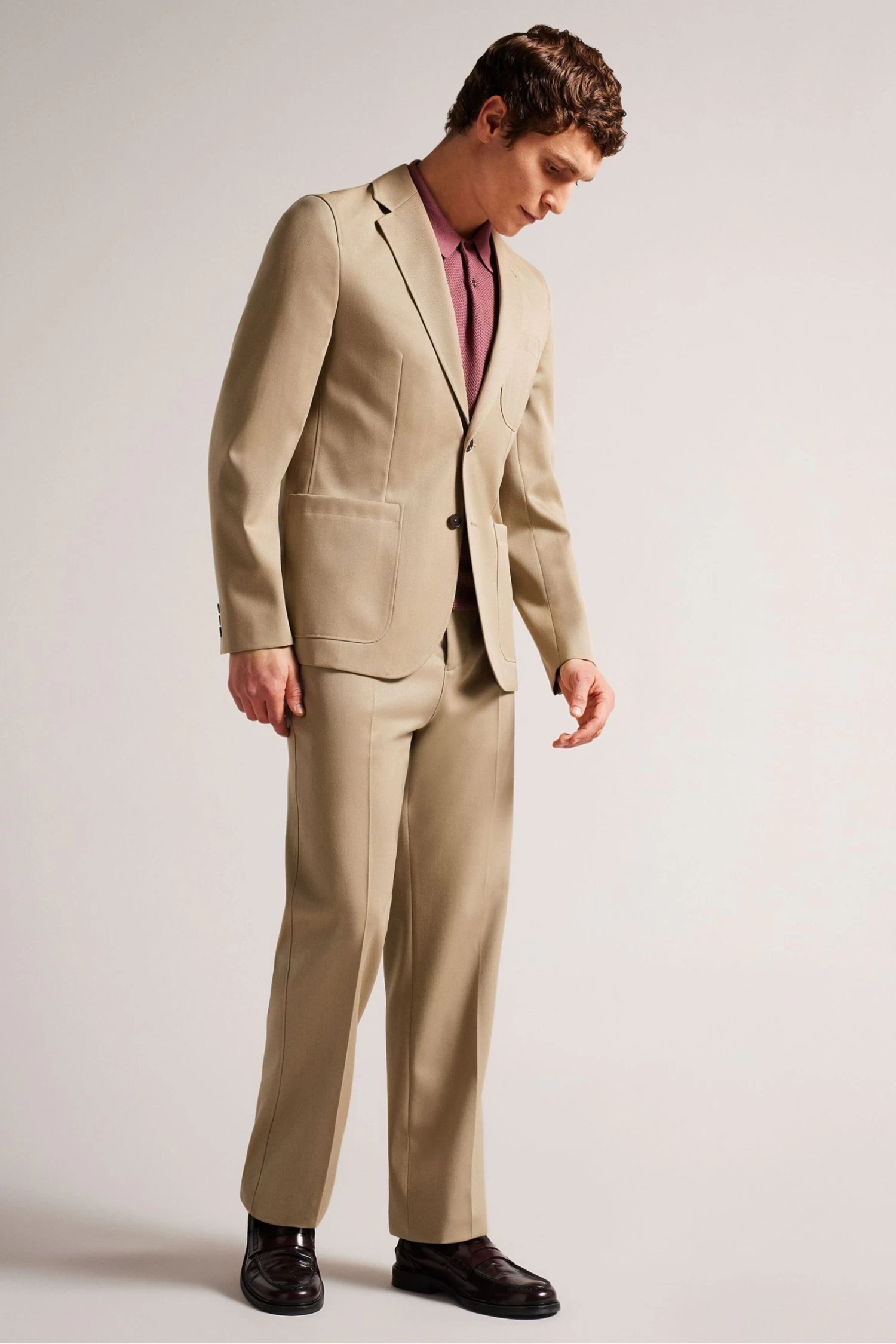 Ted Baker Natural Heddonj Single Breasted Jacket - Image 3