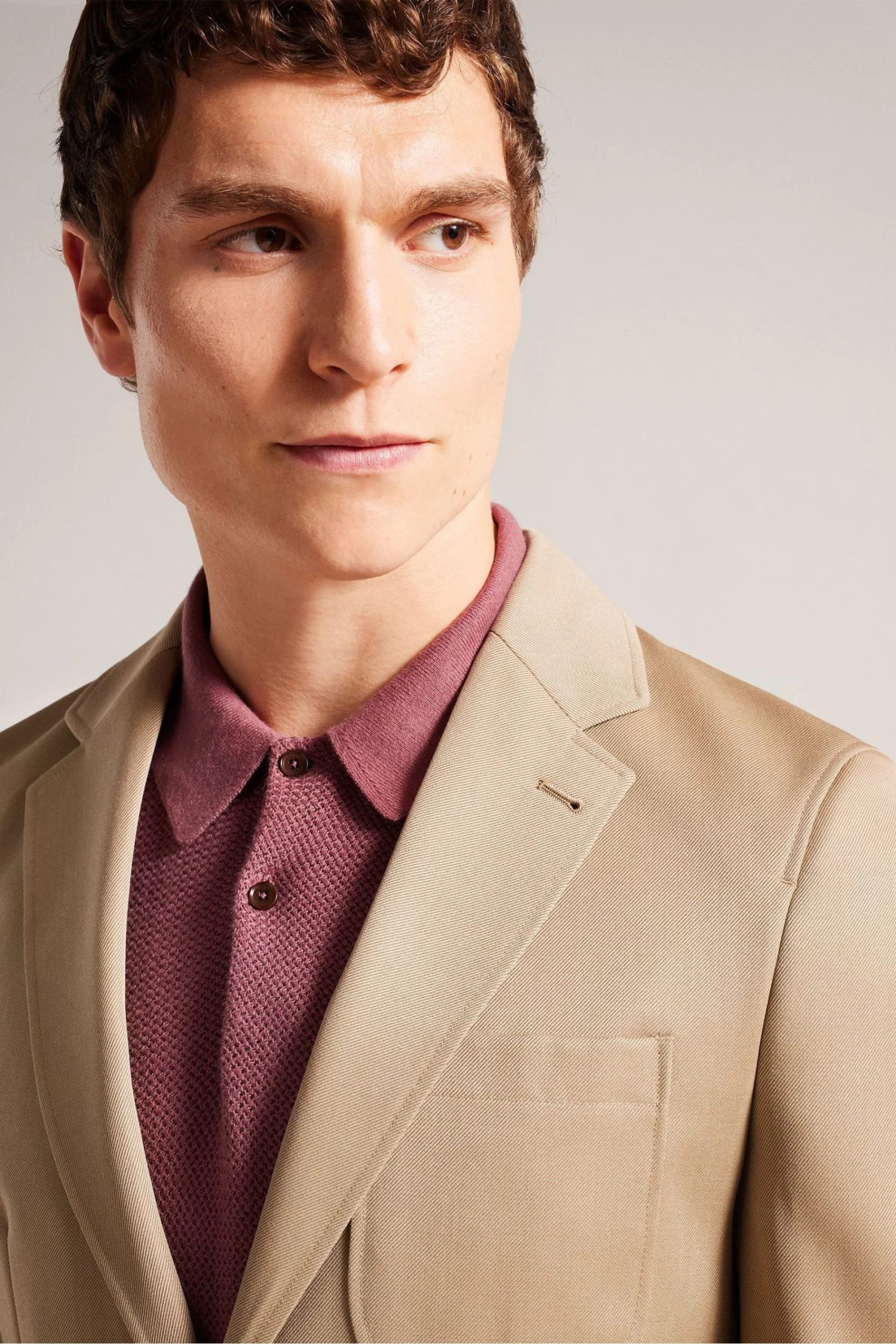 Ted Baker Natural Heddonj Single Breasted Jacket - Image 4