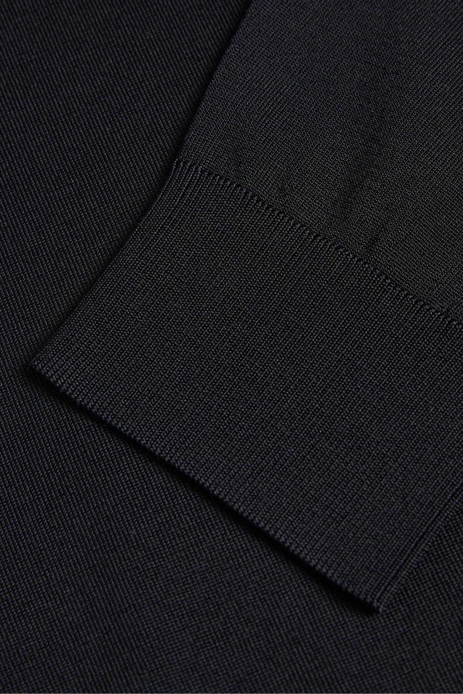 Ted Baker Viba Black Regular Half Zip Rayon Polo Shirt - Image 5