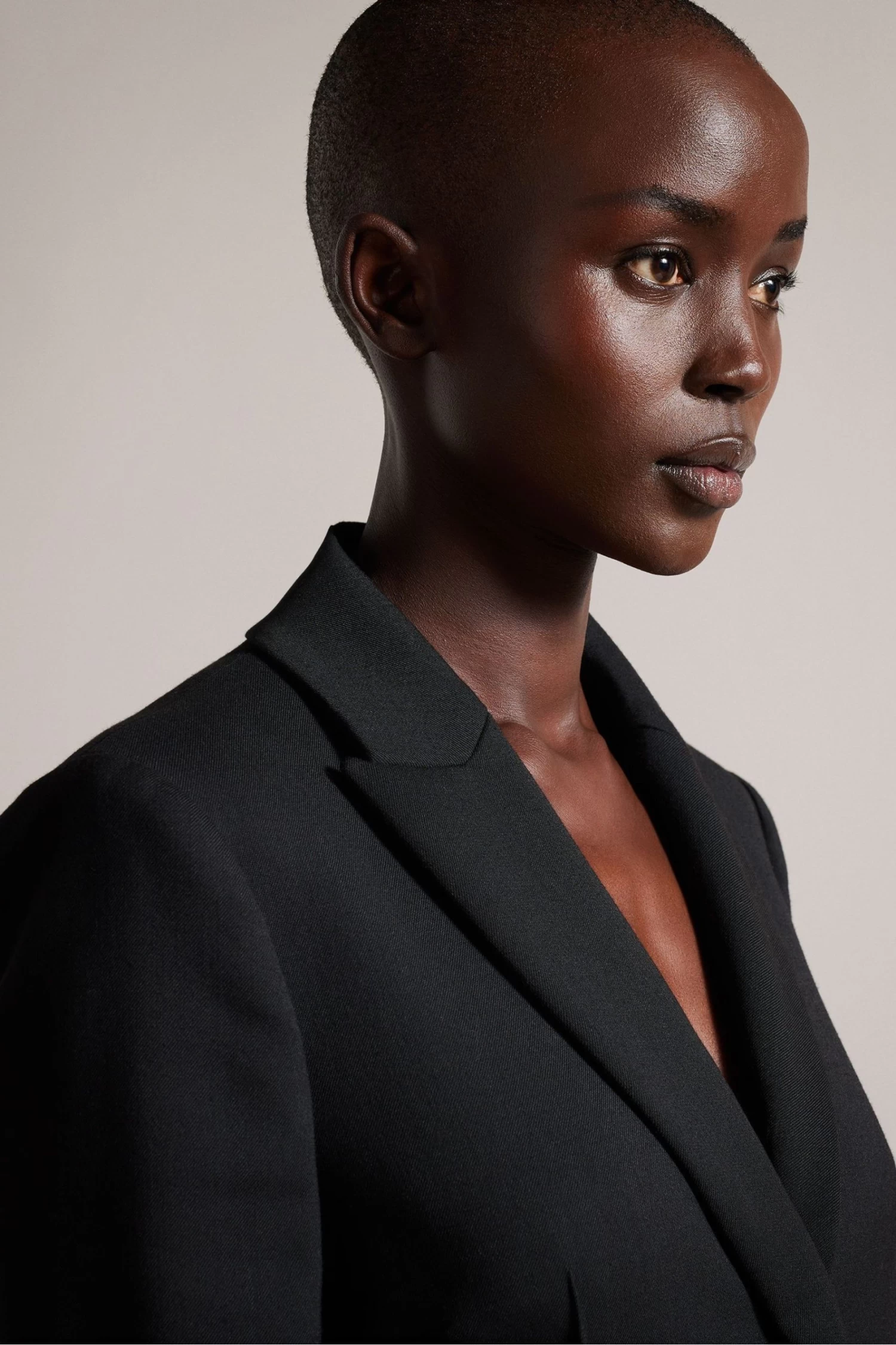 Ted Baker Fritta Black Longline Single Breasted Blazer - Image 4