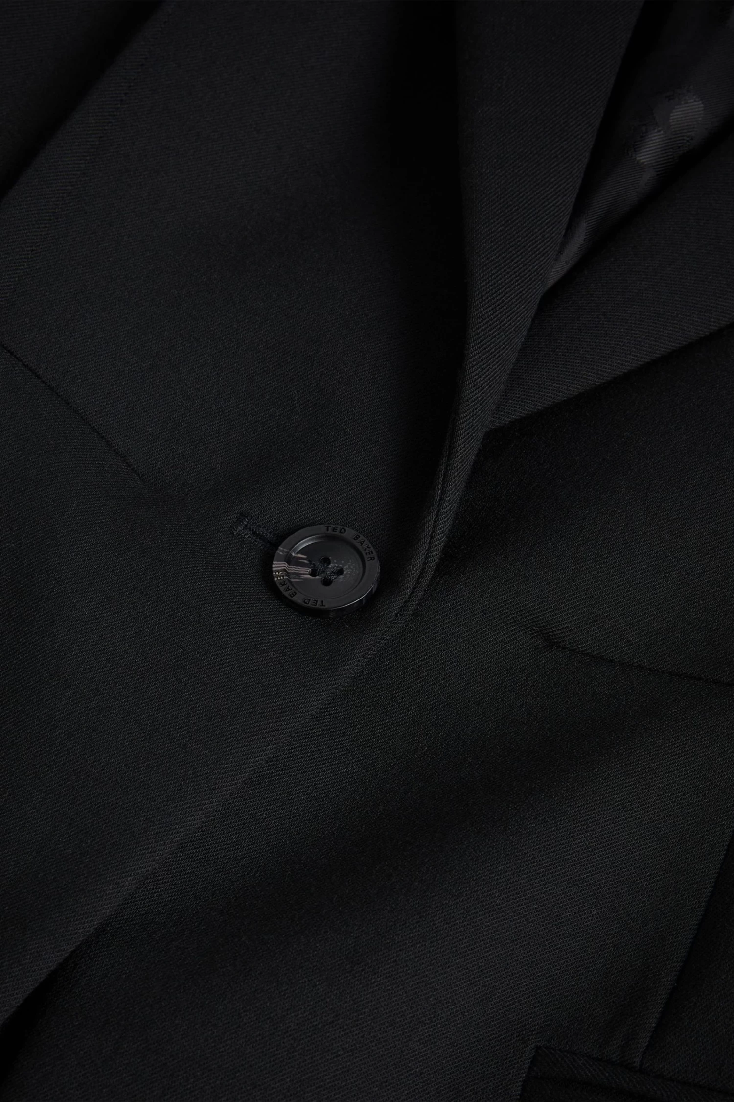 Ted Baker Fritta Black Longline Single Breasted Blazer - Image 7