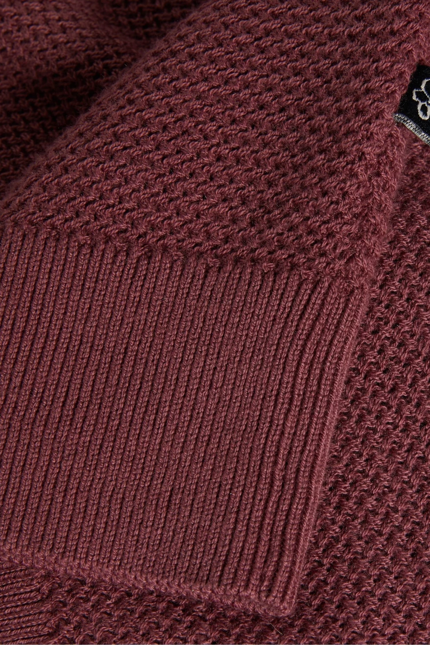 Ted Baker Red Imago Maroon Short Sleeved Regular Knitted Polo Shirt - Image 5