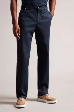 Ted Baker Navy Blue Pebal Leyden Fit Trousers