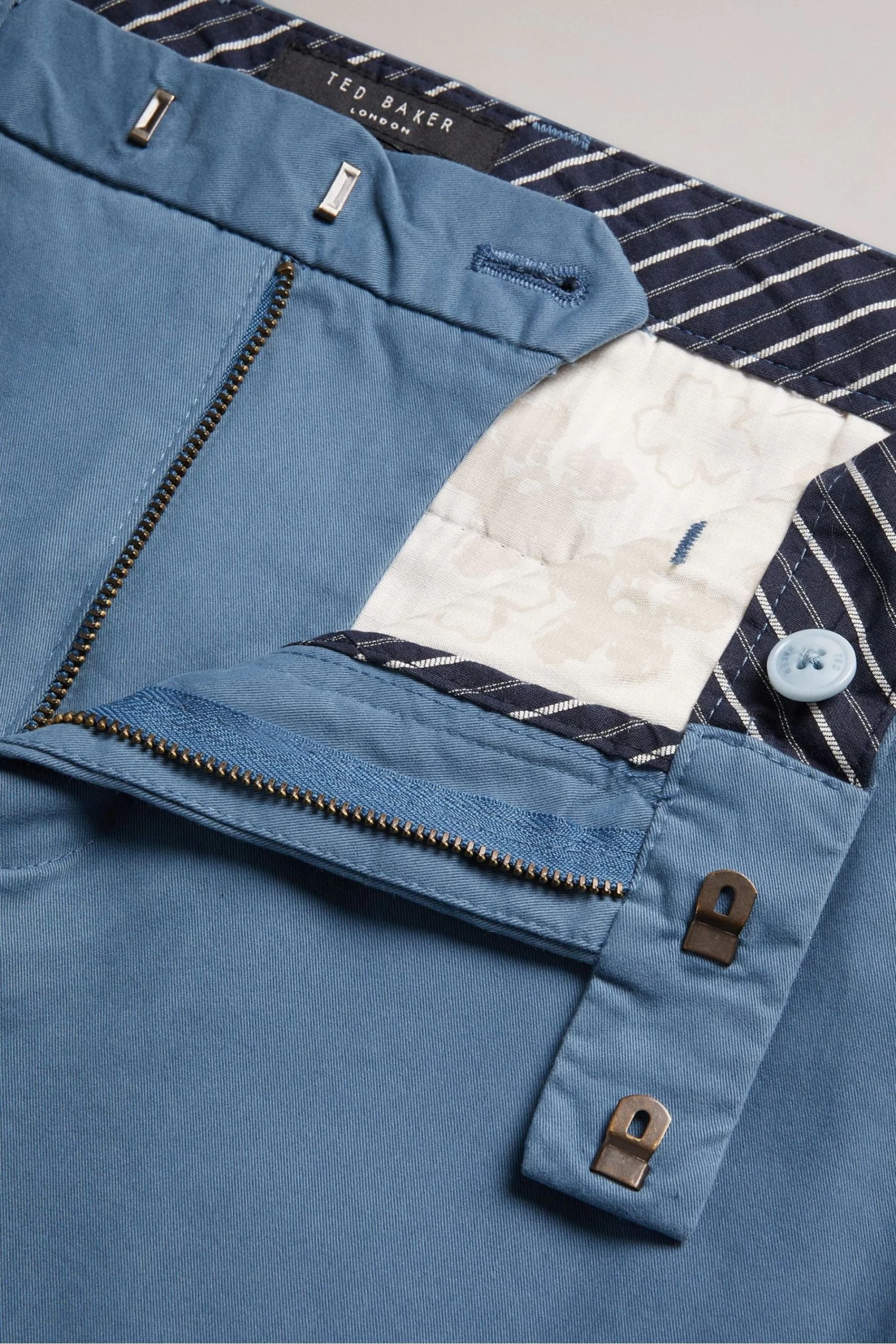 Ted Baker Sky Blue Genay Irvine Slim Fit Smart Trousers - Image 4