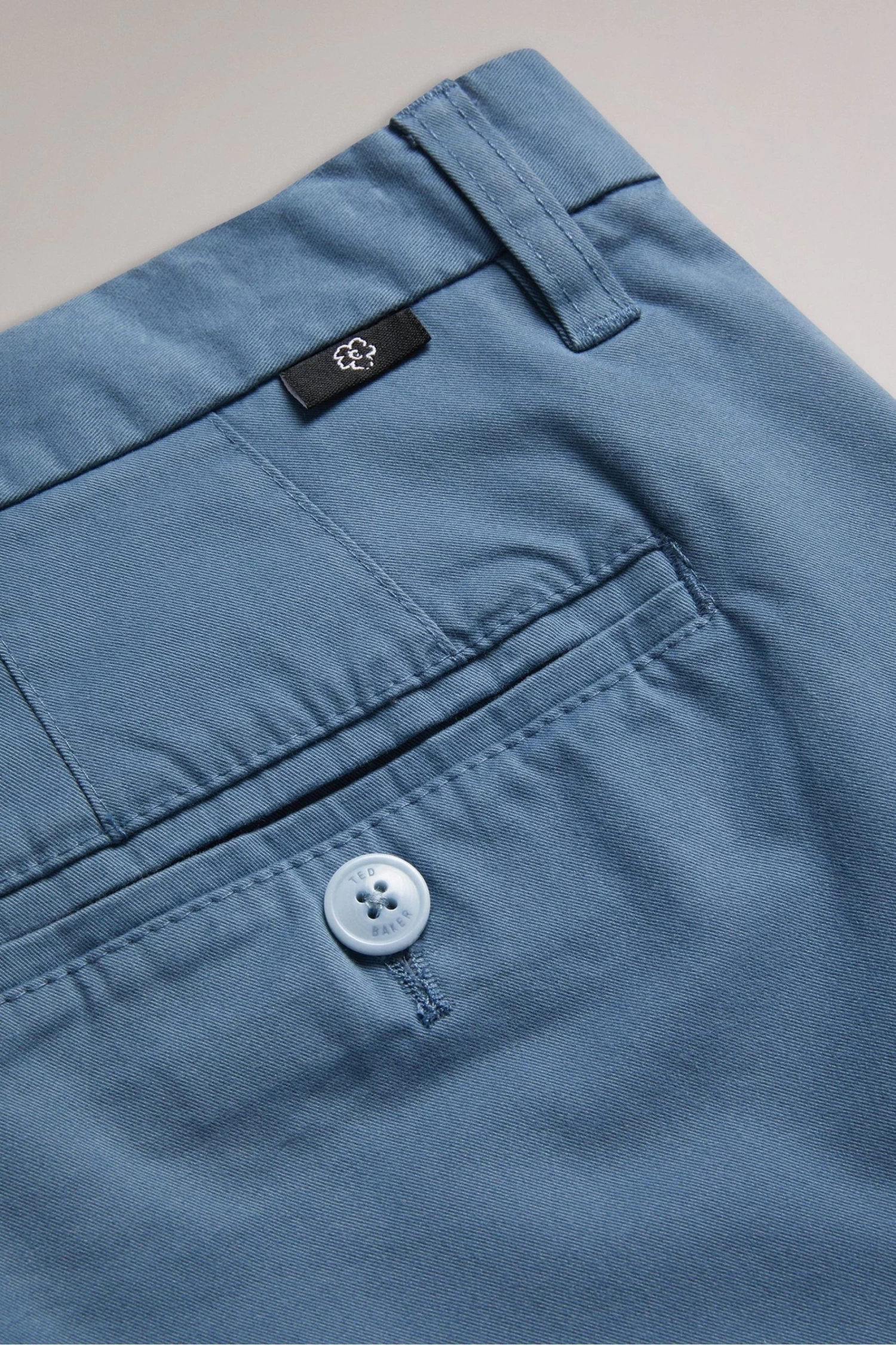 Ted Baker Sky Blue Genay Irvine Slim Fit Smart Trousers - Image 5