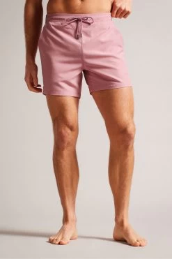 Ted Baker Pink Hiltree Plain Swimshorts