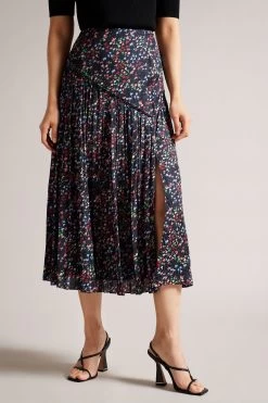 Ted Baker Blue Israa Pleated Midi Skirt