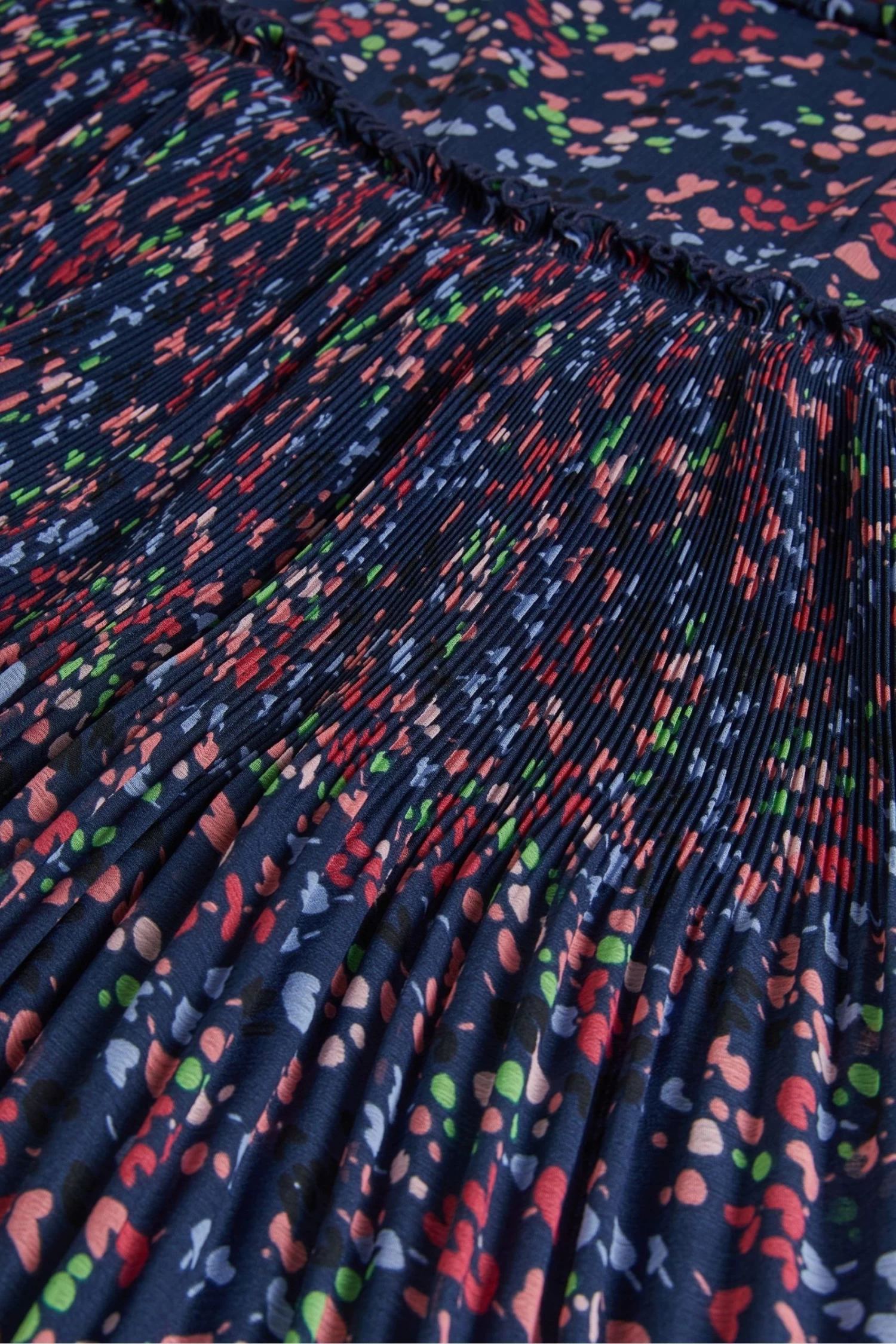 Ted Baker Blue Coraal Dk-Navy Waisted Sleeveless Midi Dress - Image 5