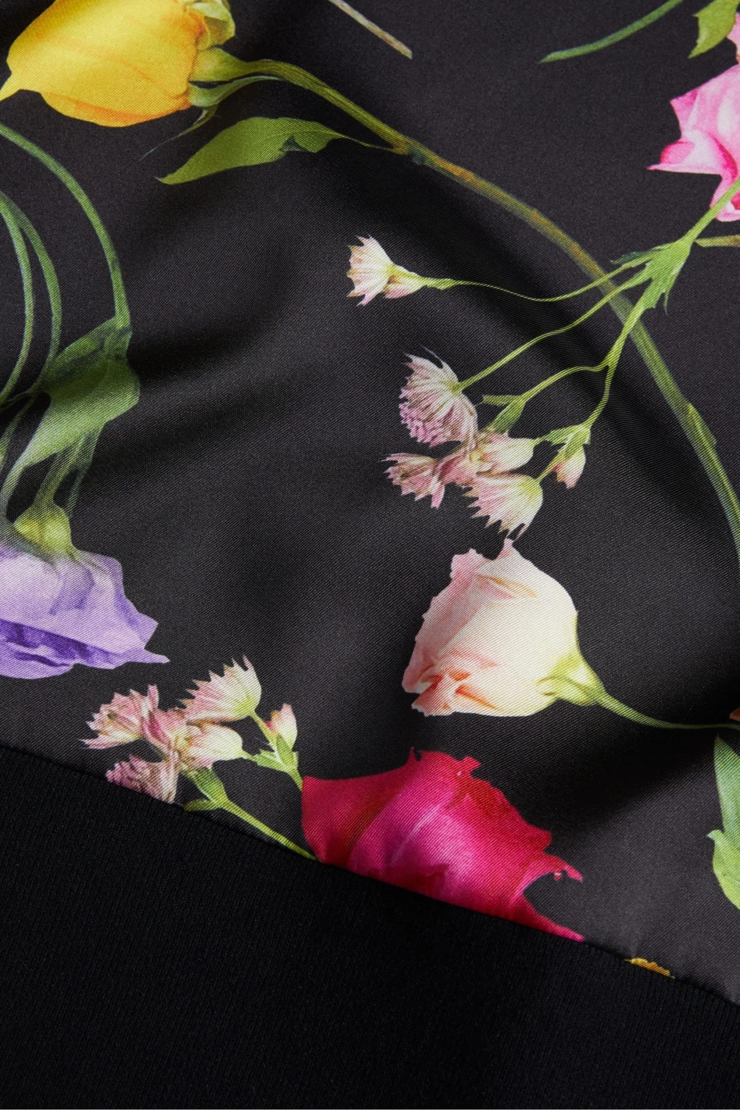 Ted Baker Daneaa Black Woven Front Fluted Neck Sweater - Image 5