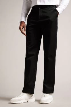 Ted Baker Sediman Leyden Fit Badge Black Trousers