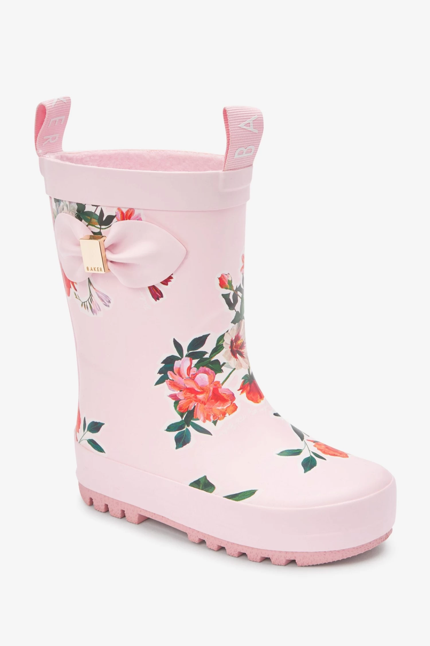 Baker By Ted Baker Pale Pink Floral Welly - Image 2